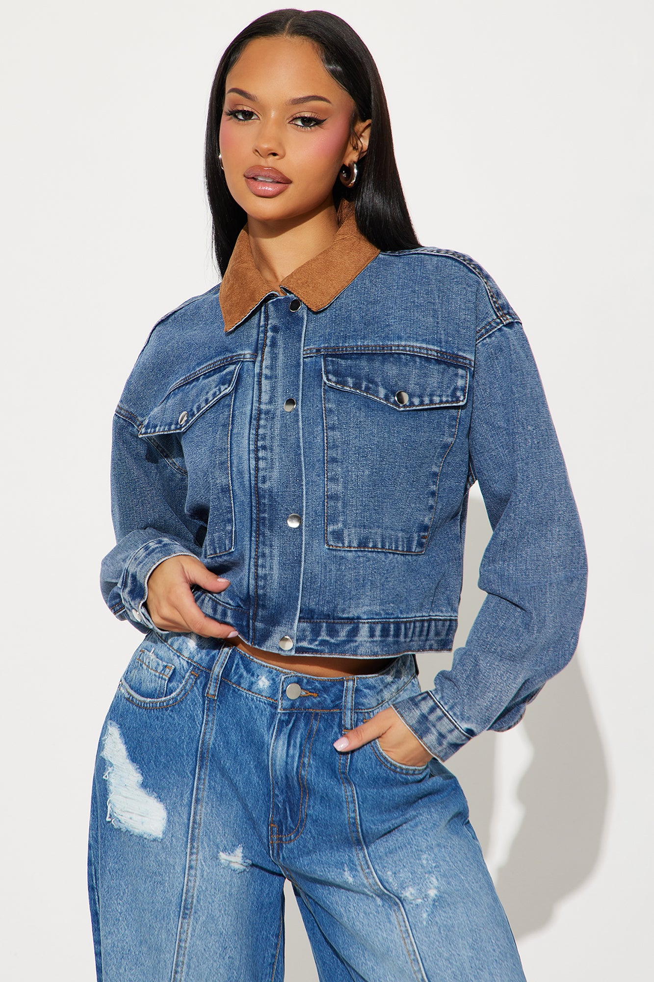 No More Drama Denim Barn Jacket