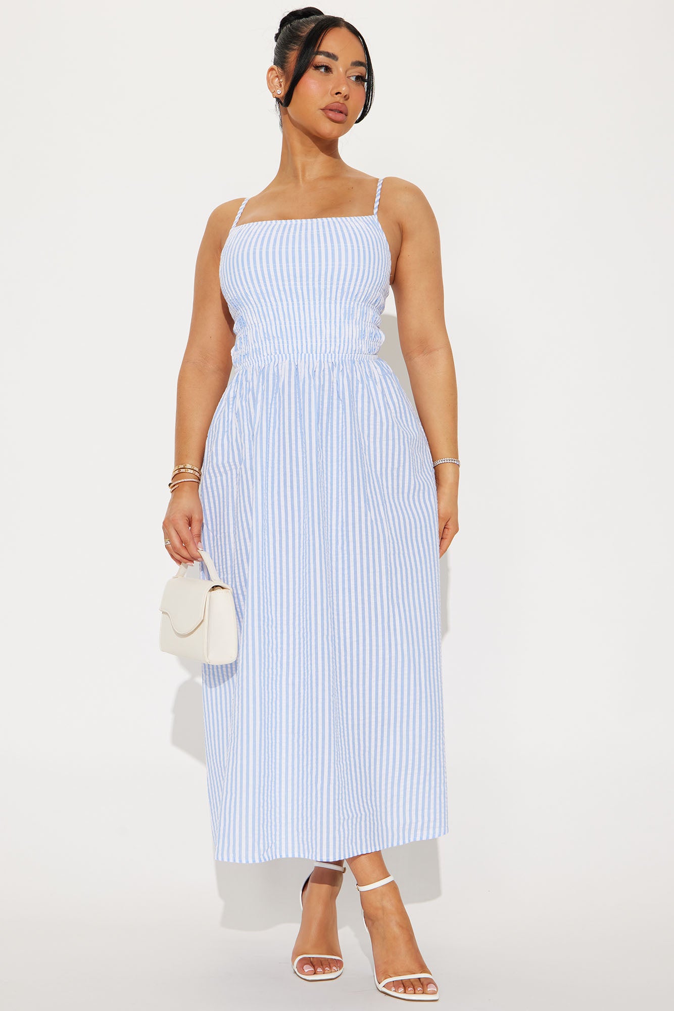 Hannah Gingham Midi Dress
