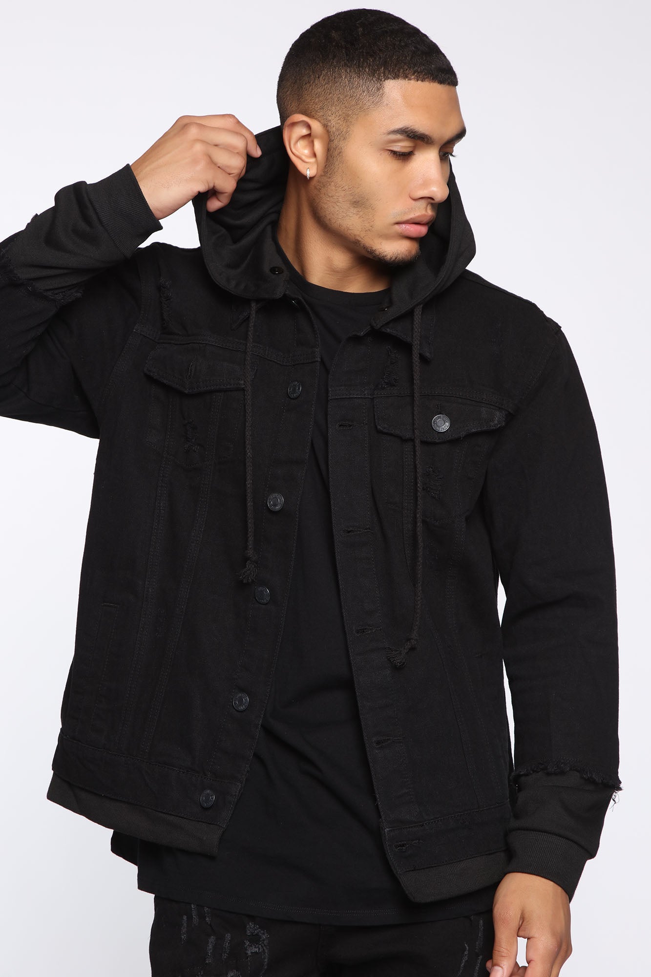 Cavin Denim Jacket With Hood