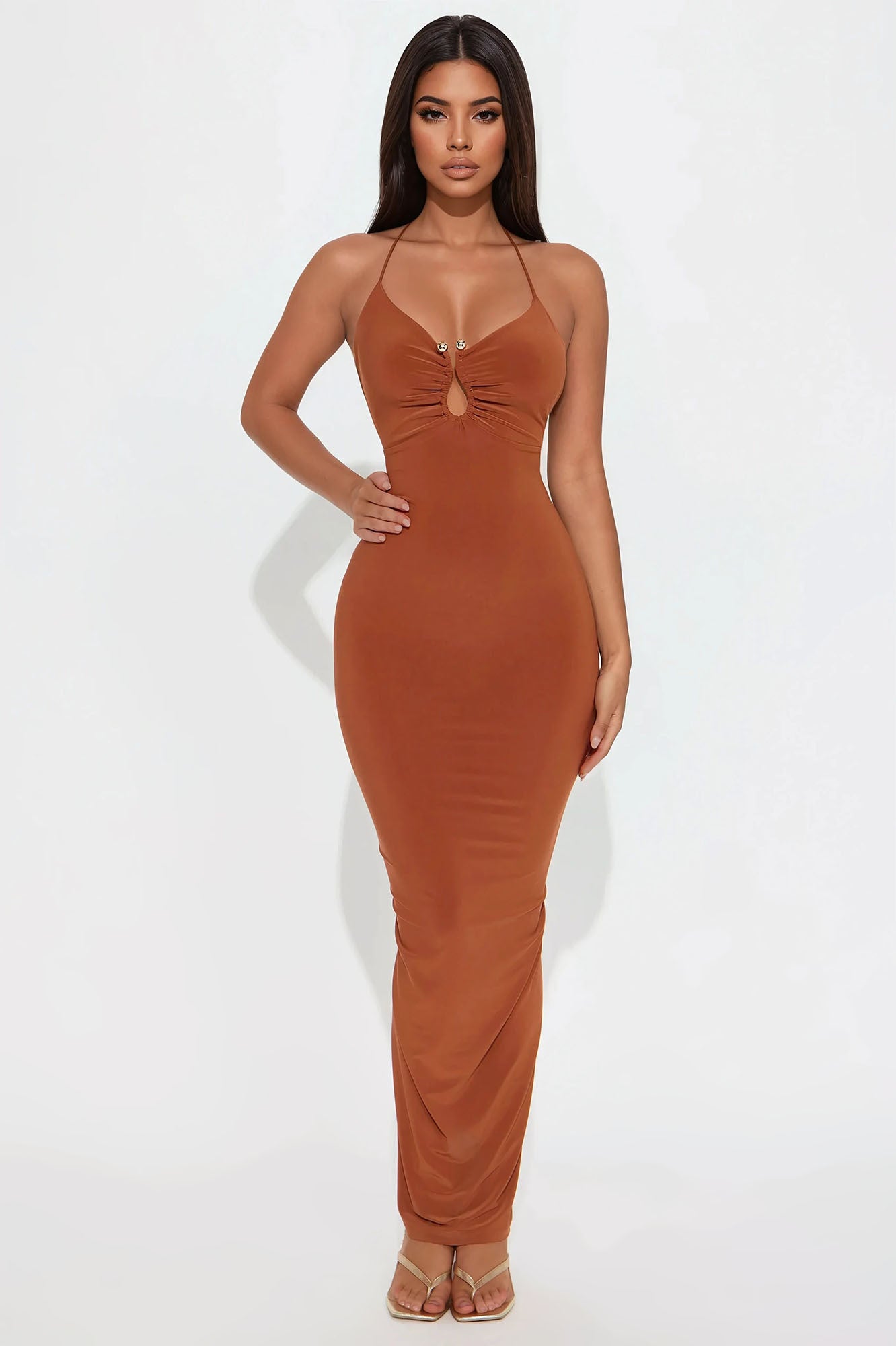 Cairo Ruched Maxi Dress