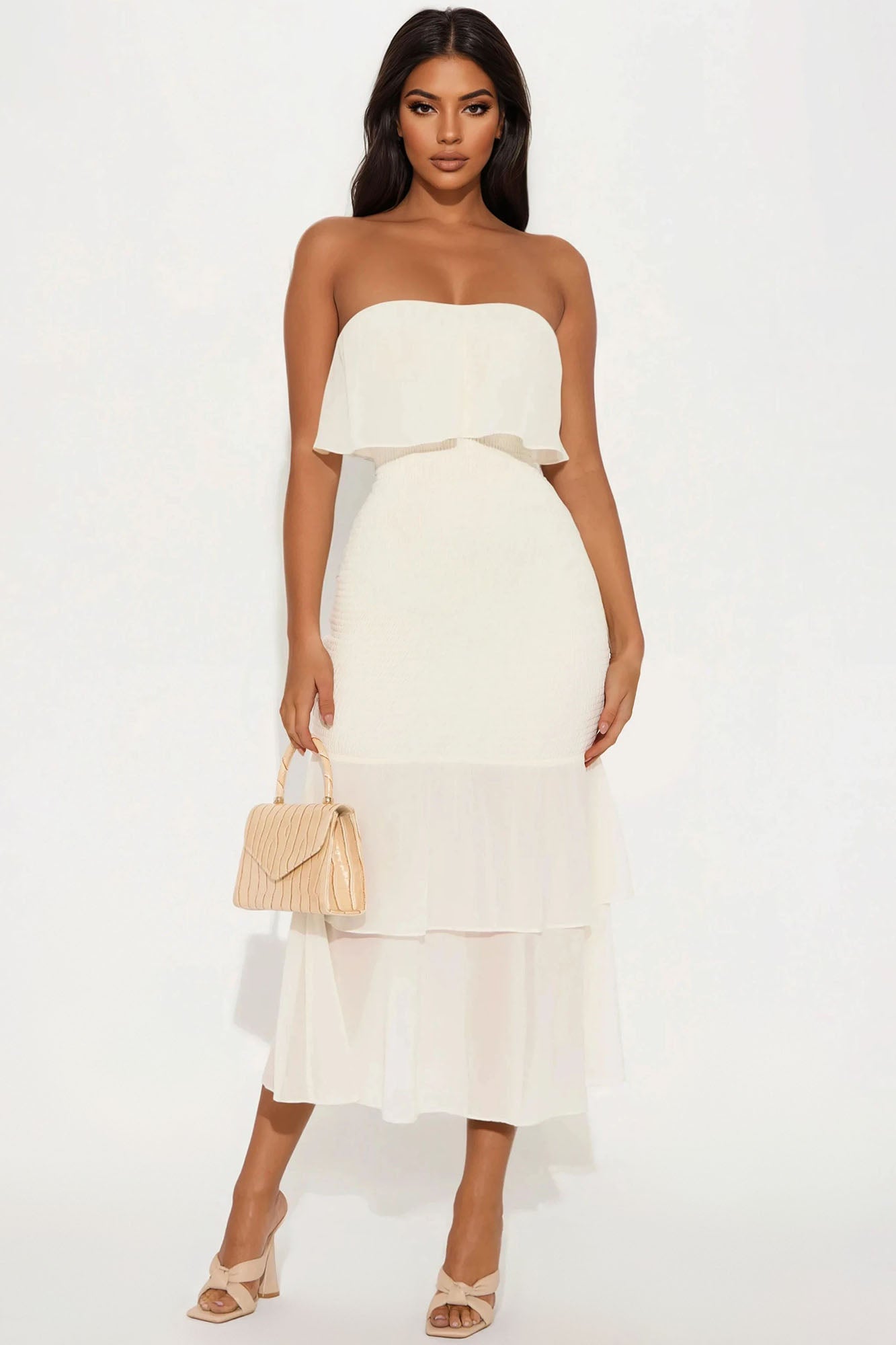 Divine Essence Chiffon Midi Dress