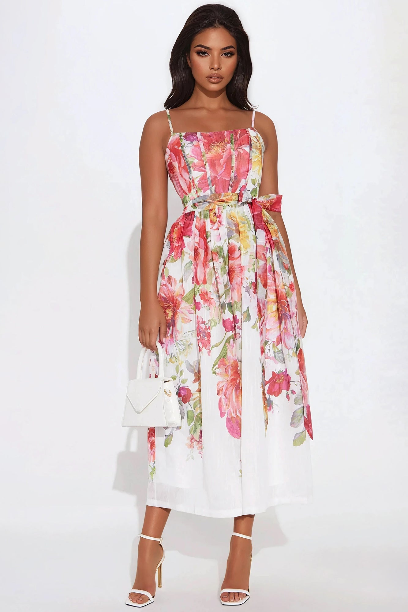 Pretty Amazing Floral Midi Dress