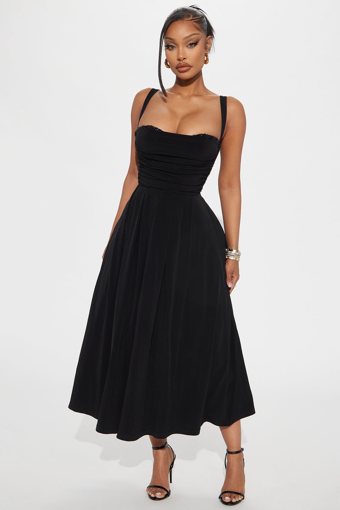 Genevieve Sequin Midi Dress