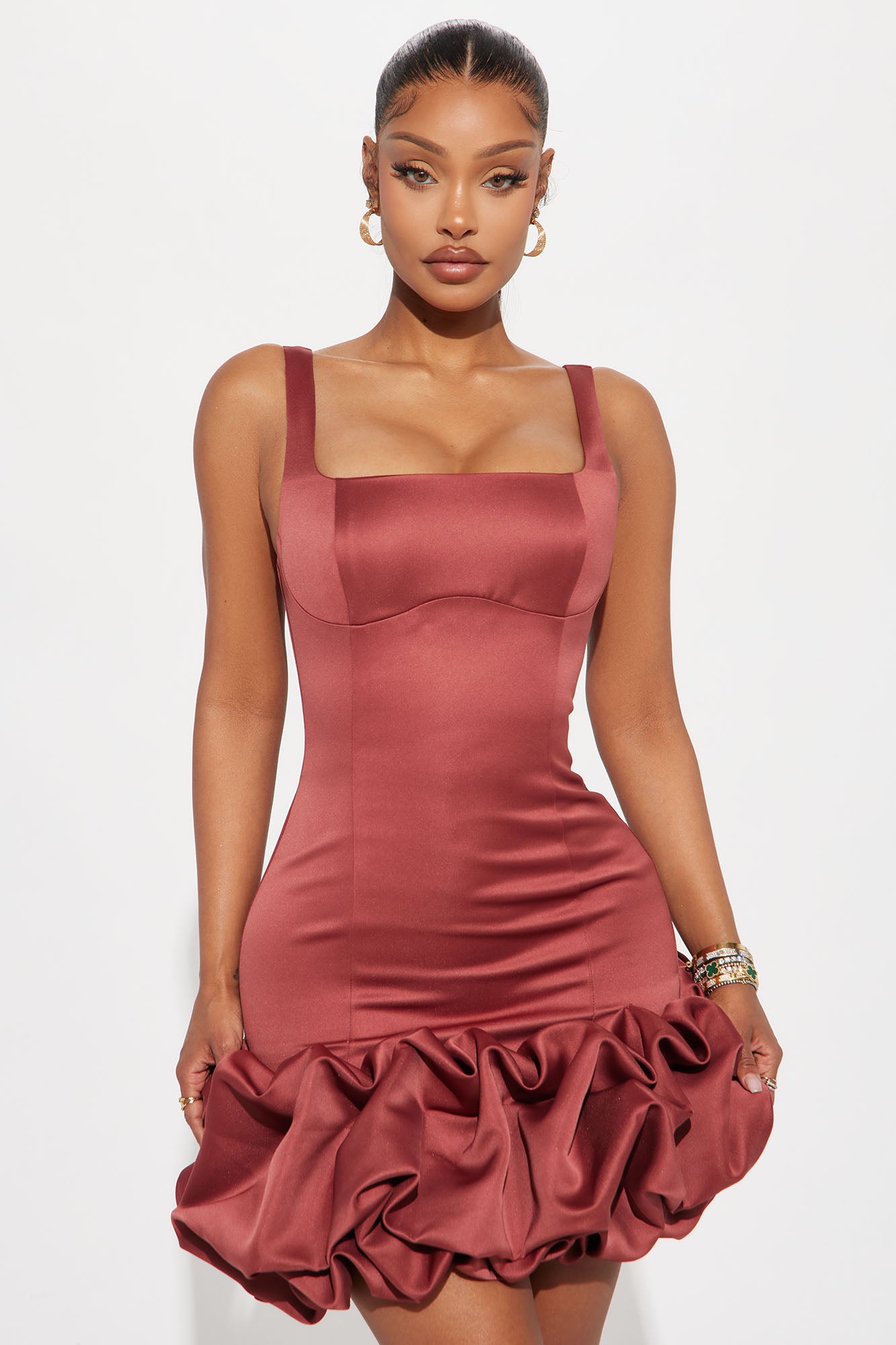 Sienna Satin Mini Dress