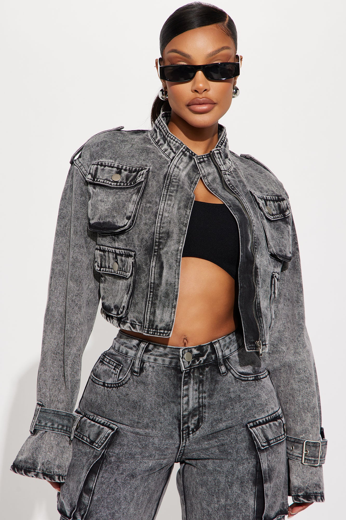 Billie Cropped Cargo Jacket