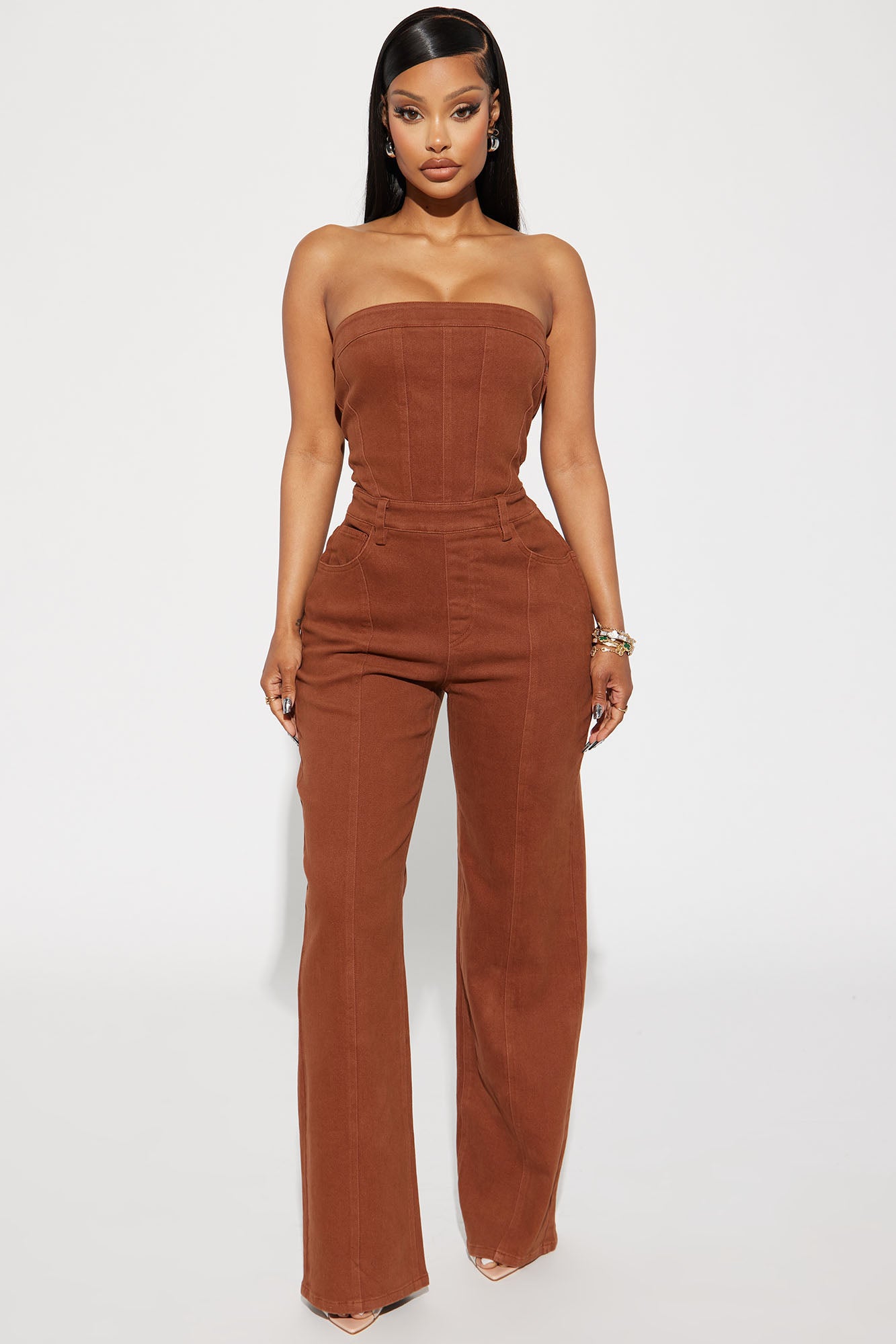 Mine For The Weekend Denim Jumpsuit