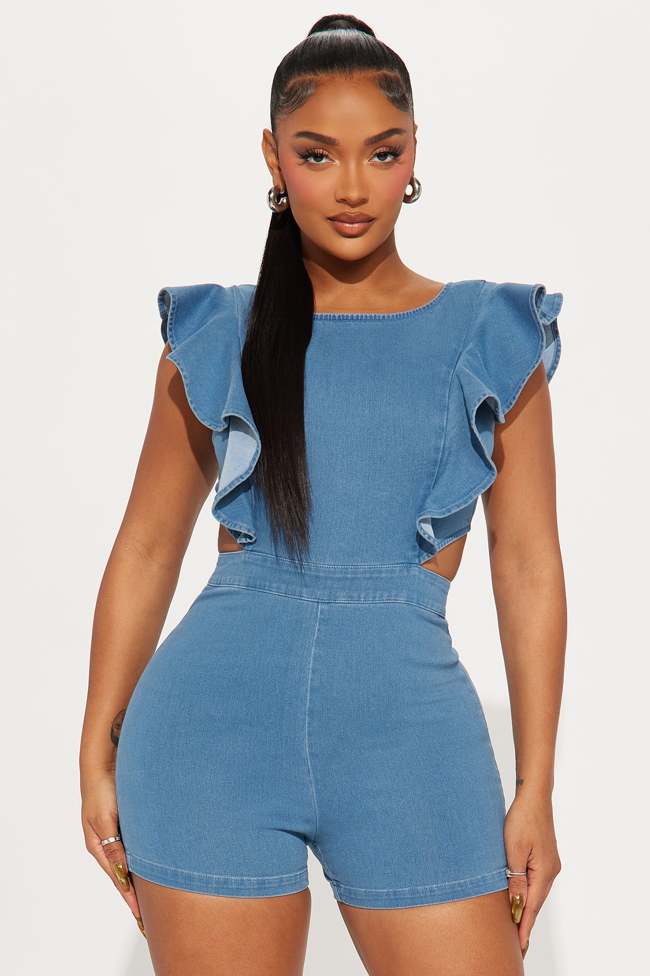 Janis Denim Romper