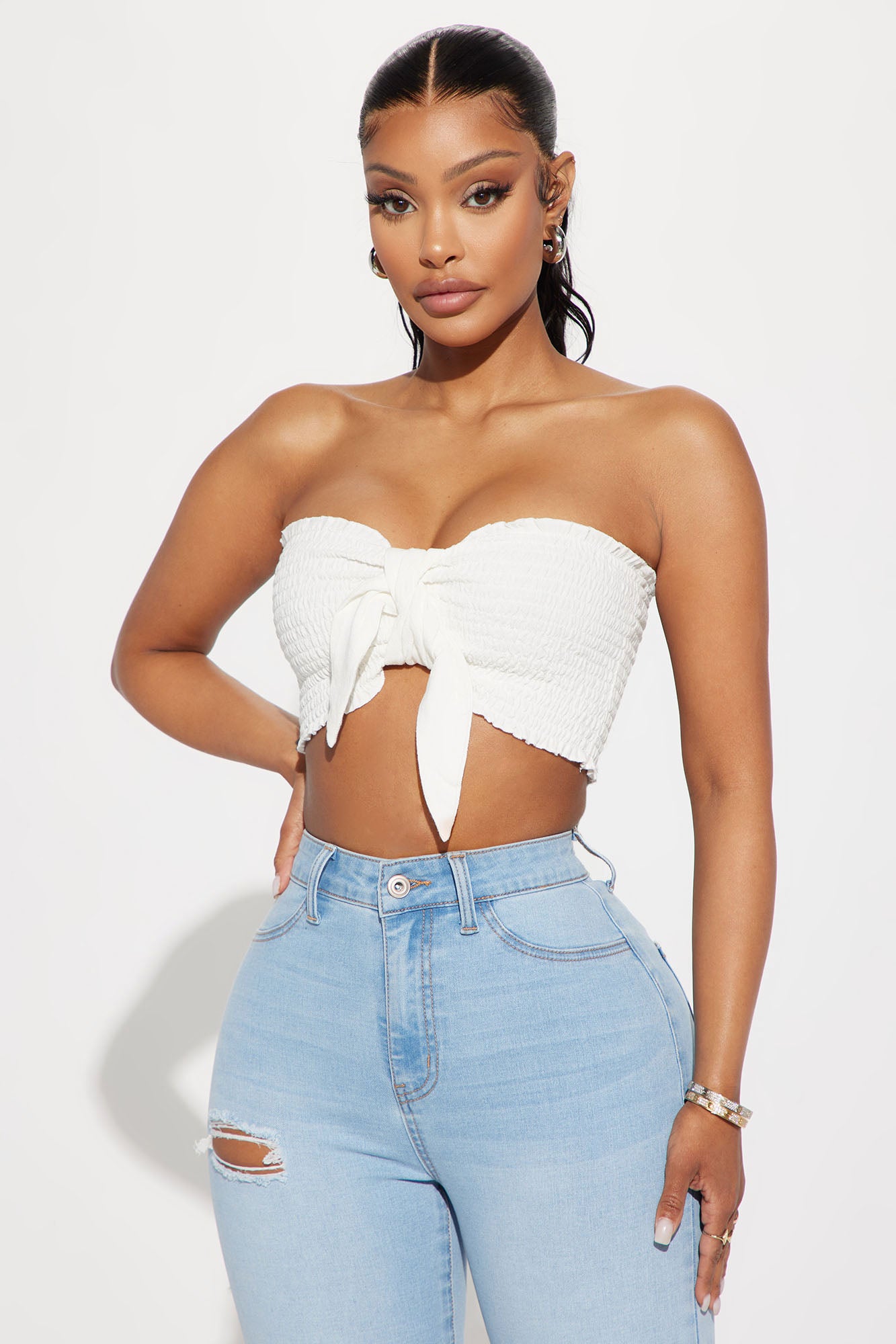 Simplistic Linen Tube Top