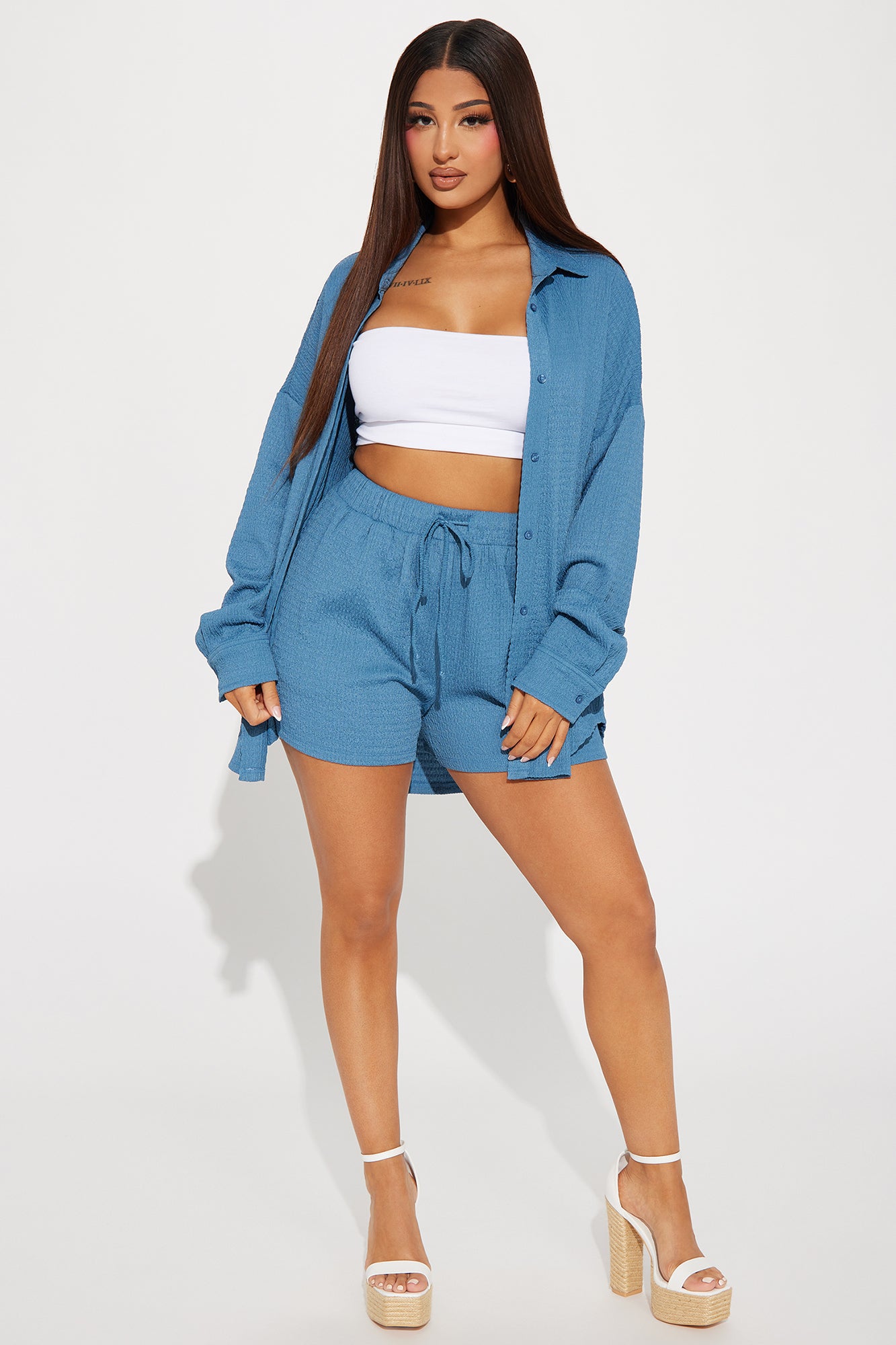 Bethany Textured Short Set