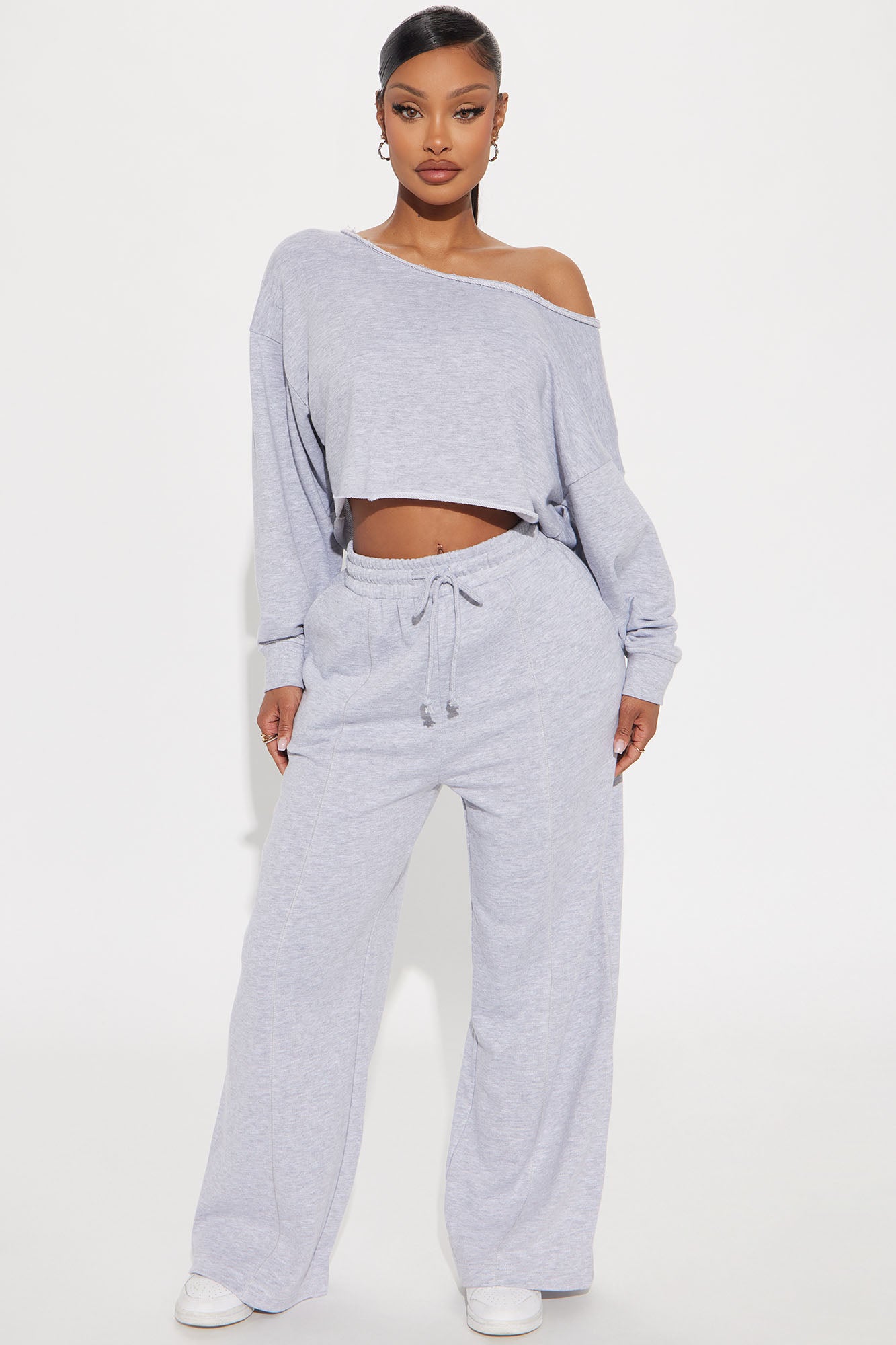 The Washed Off Shoulder Sweatshirt