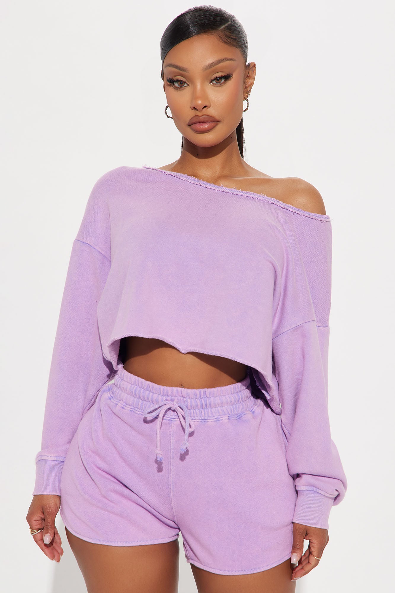 The Washed Off Shoulder Sweatshirt