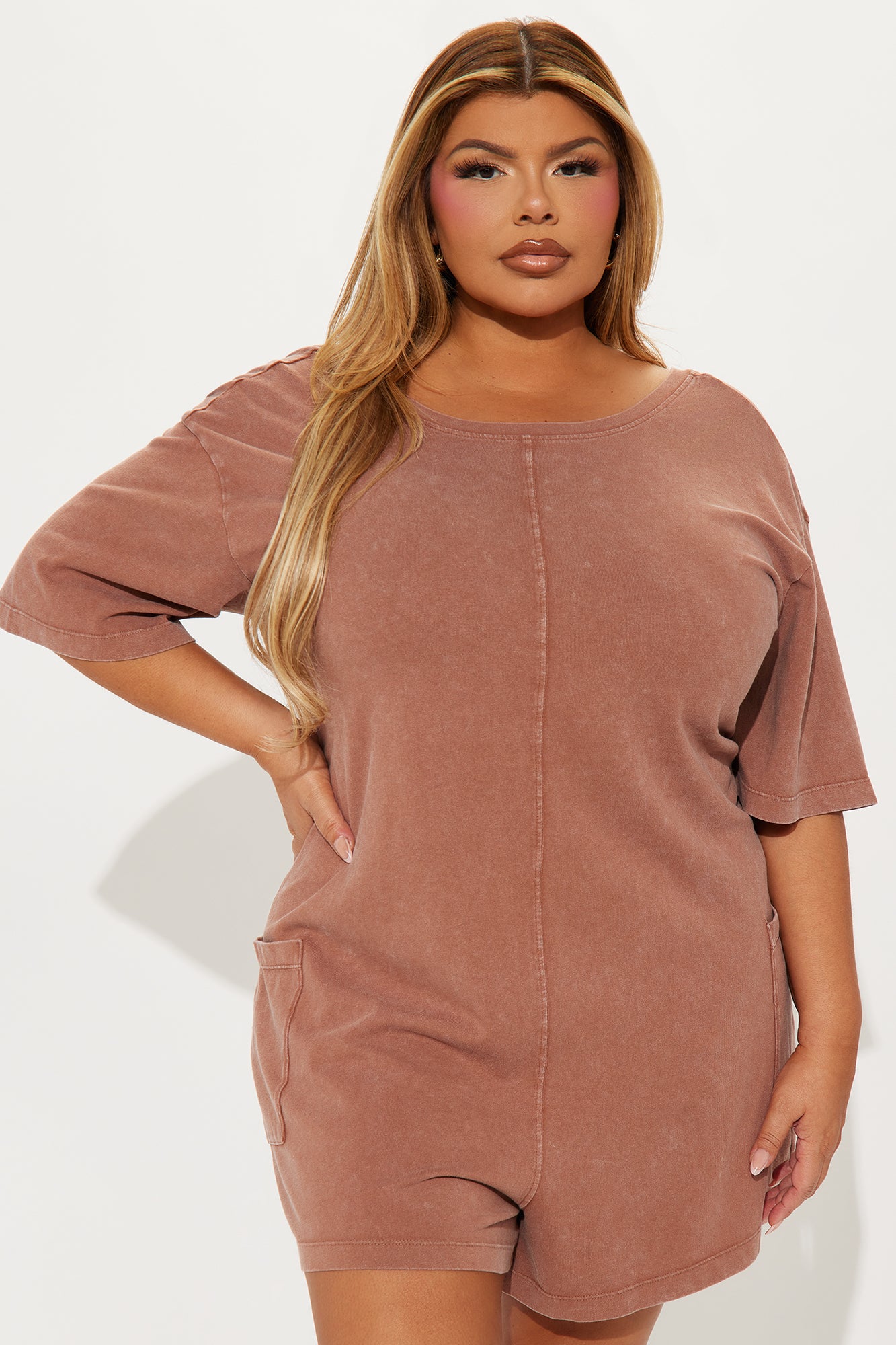 The Washed Oversize Romper