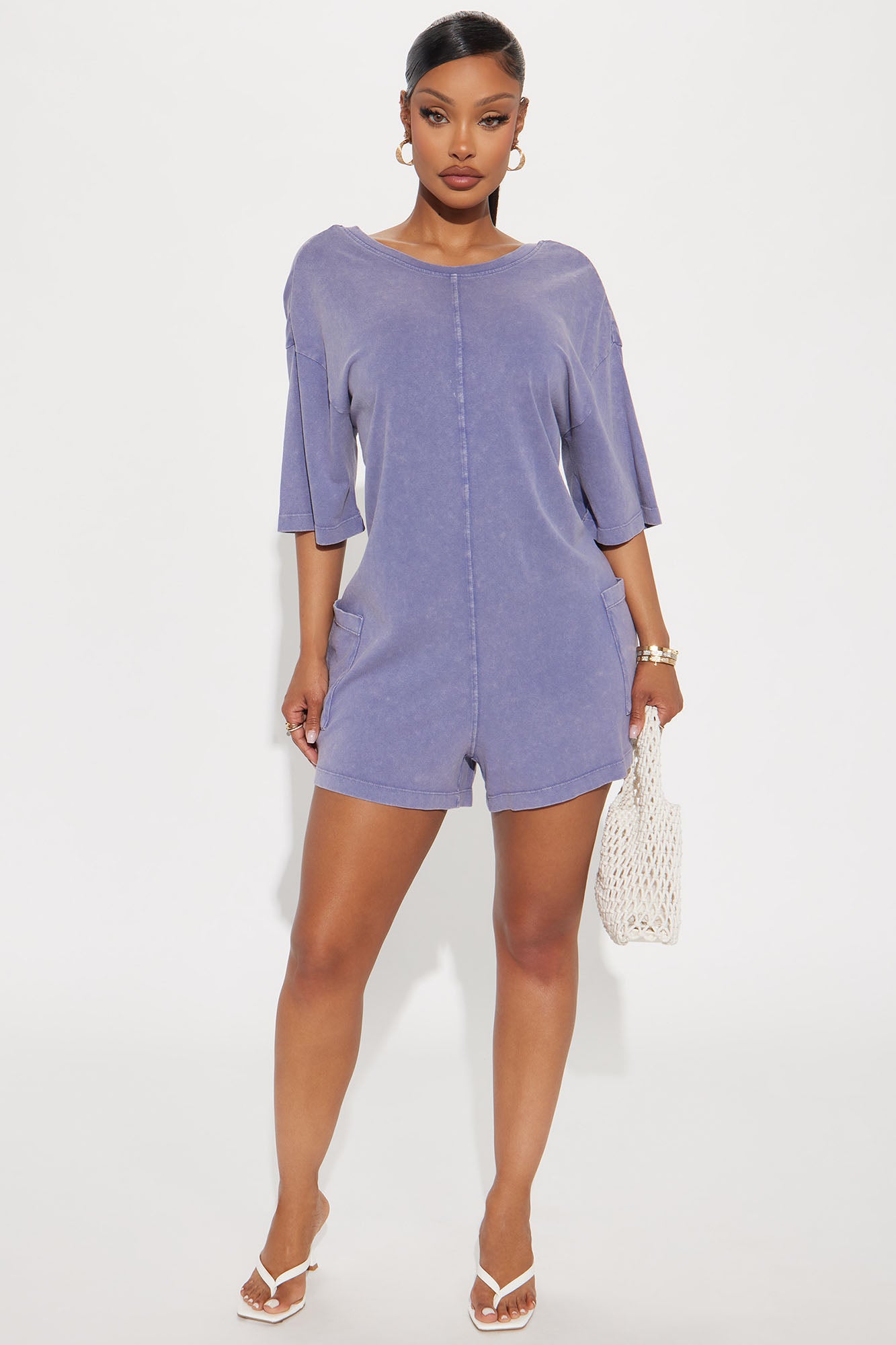 The Washed Oversize Romper