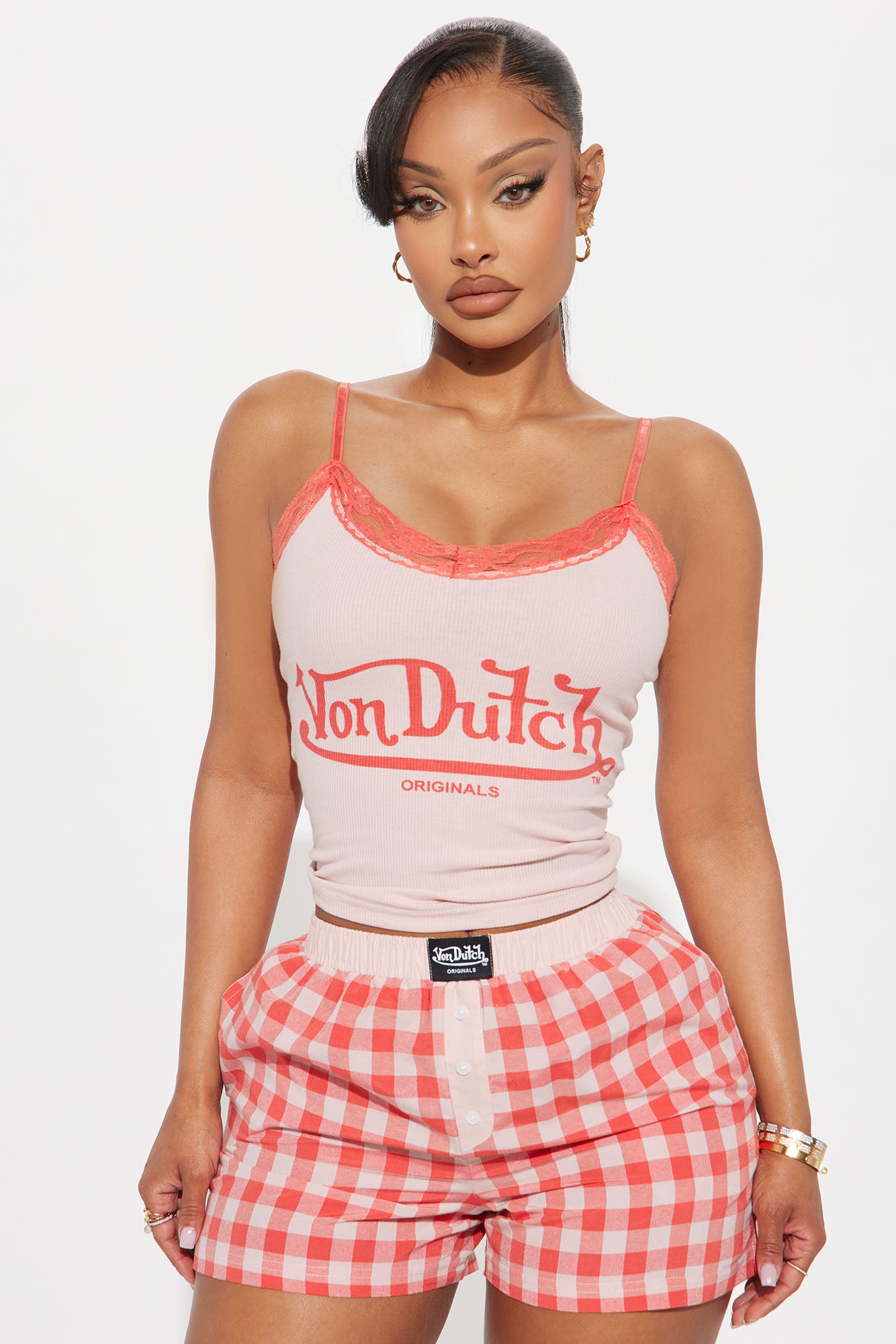 Von Dutch Cami PJ Boxer Short Set