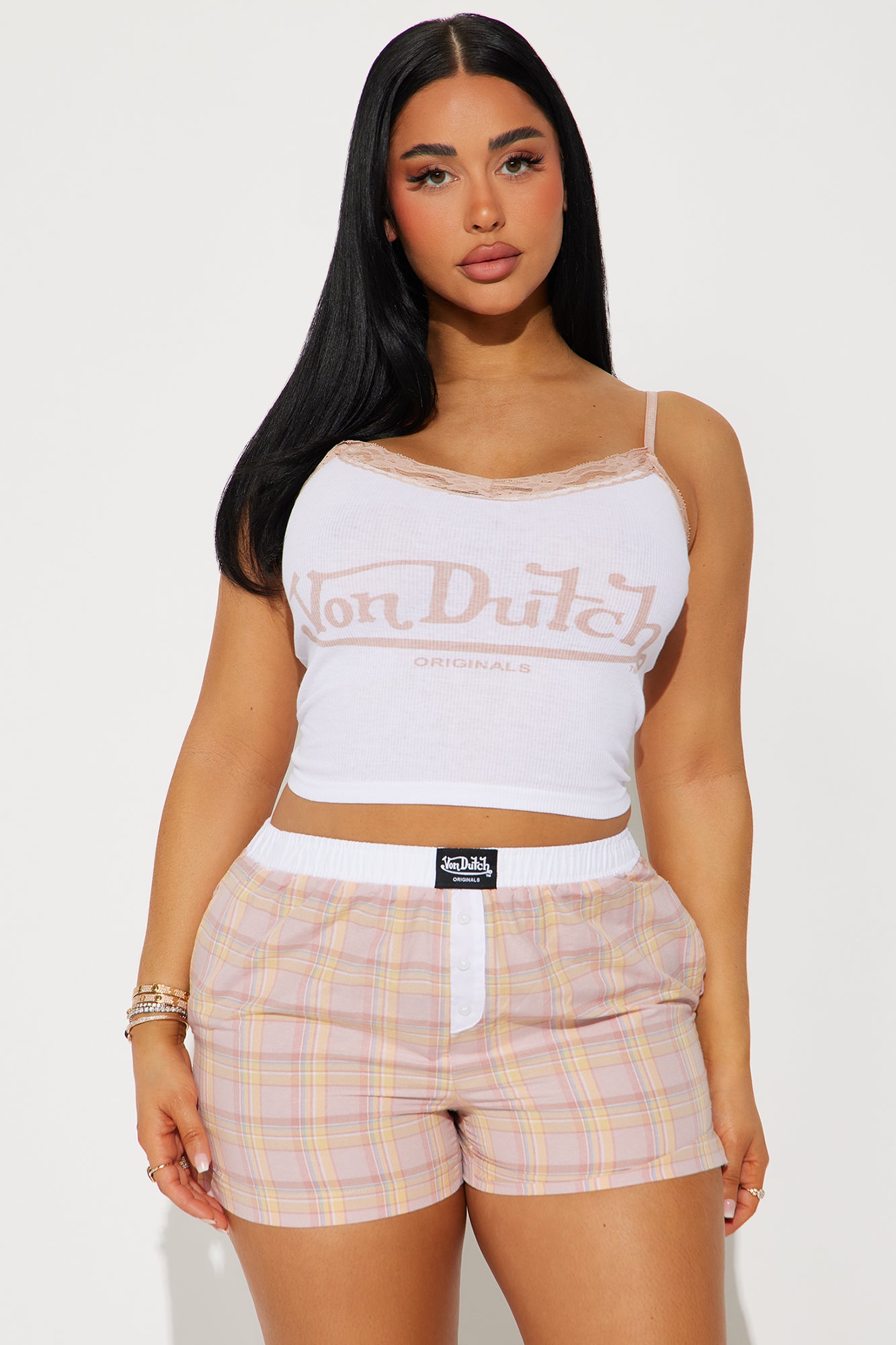 Von Dutch Cami PJ Boxer Short Set