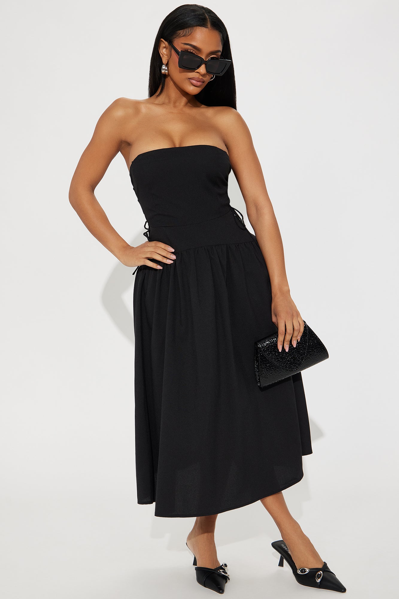 Darcy Stretch Linen Midi Dress