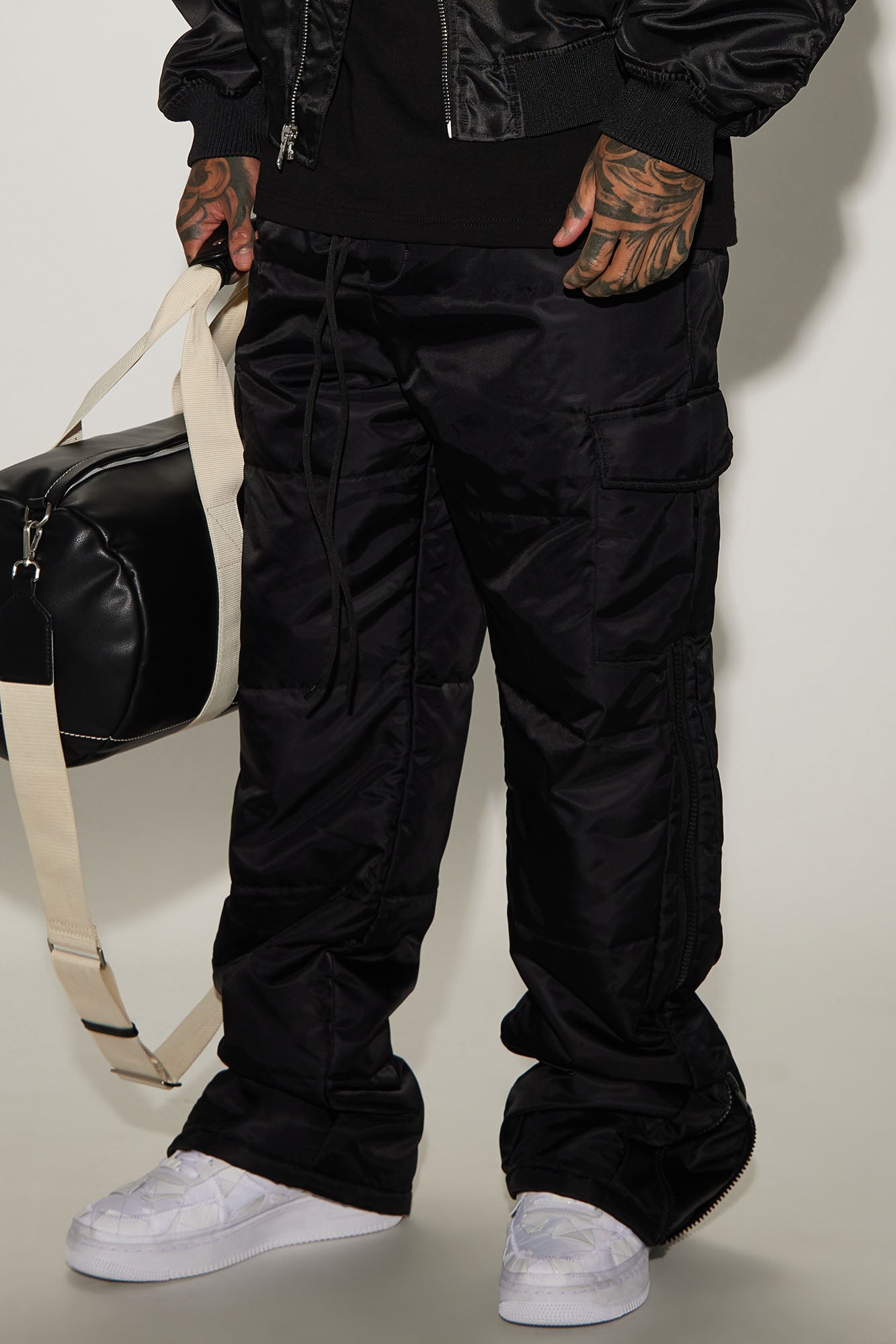 Ride With Me Baggy Padded Nylon Pants