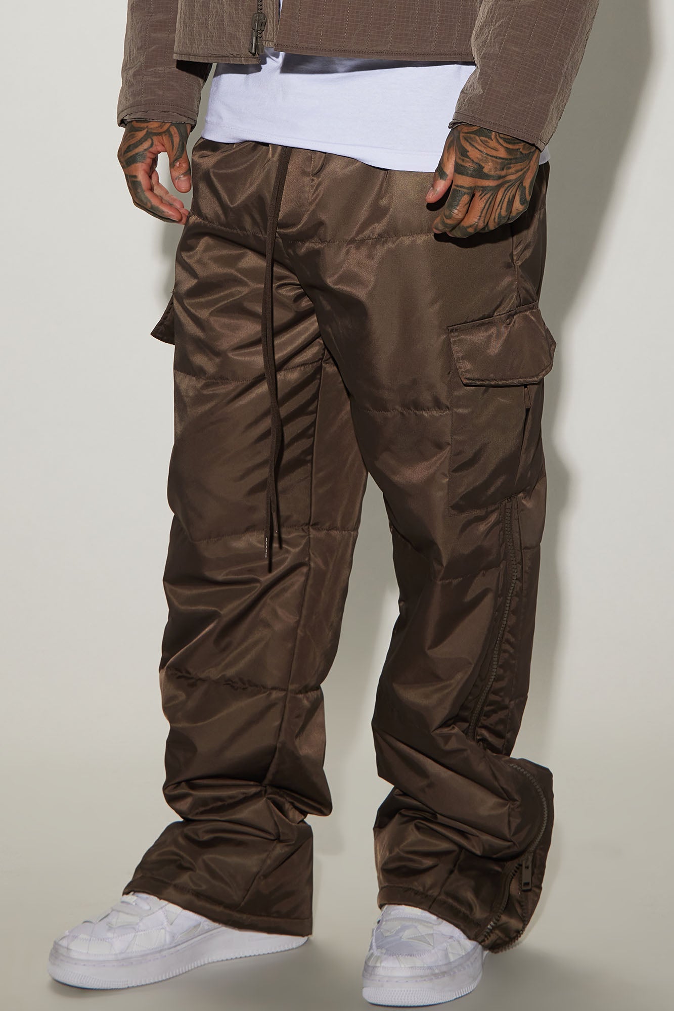 Ride With Me Baggy Padded Nylon Pants