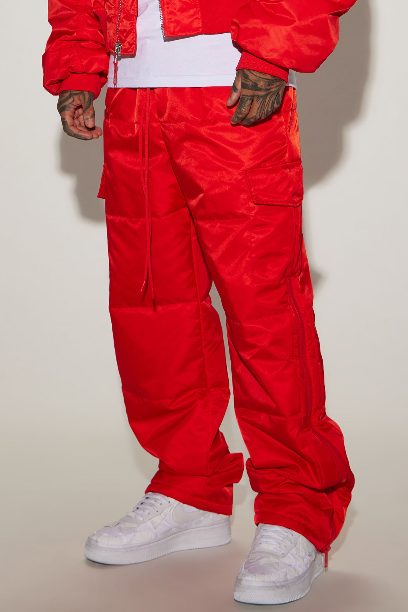 Ride With Me Baggy Padded Nylon Pants