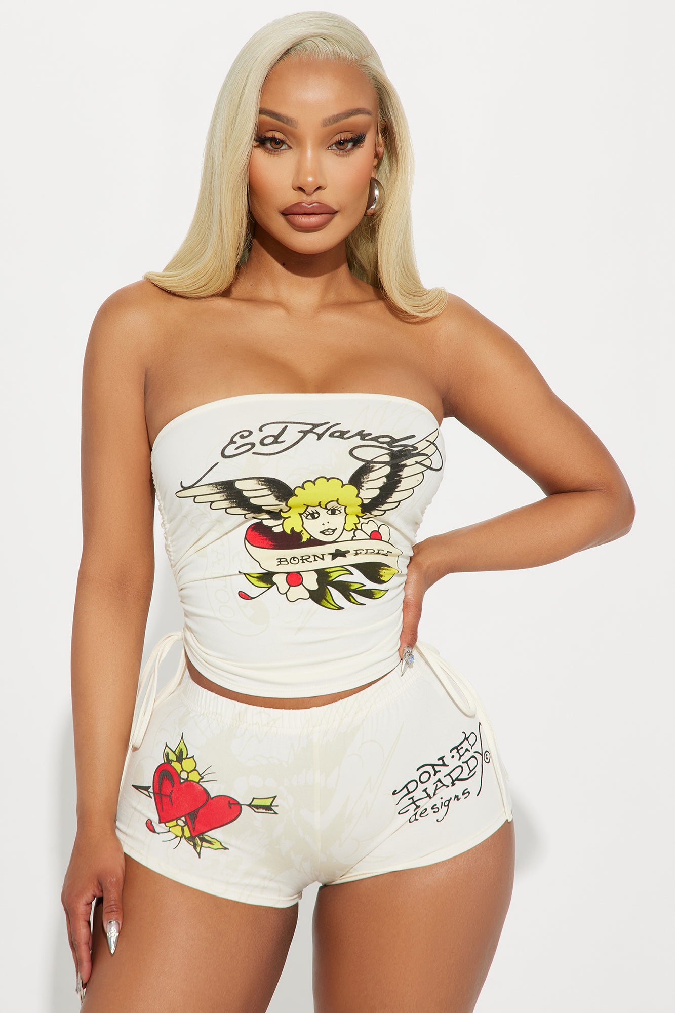 Ed Hardy Cupids Bow Tube Top