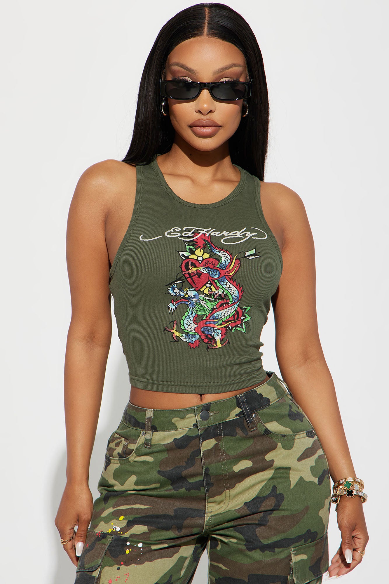 Ed Hardy Dragon Heart Tank Top