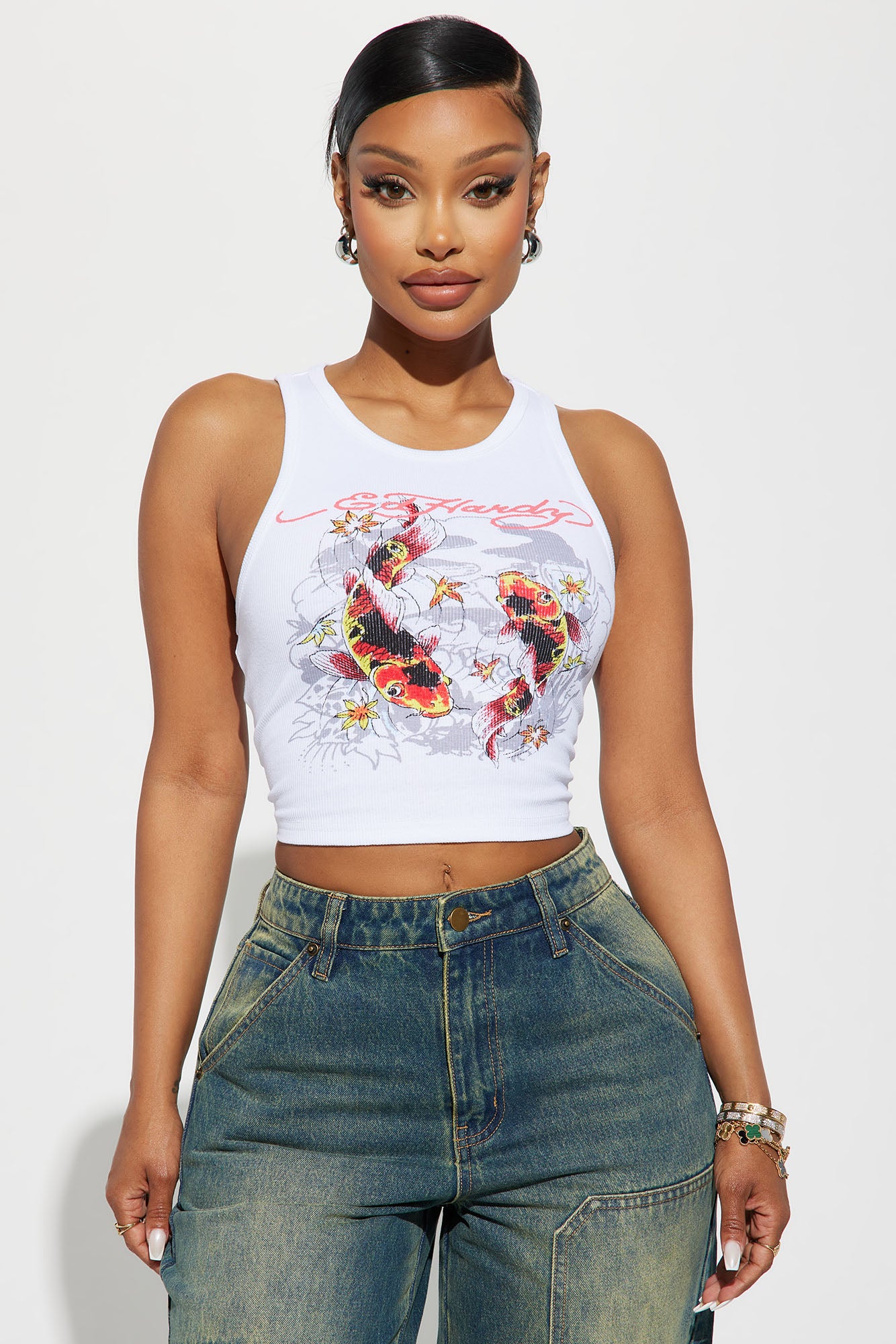 Ed Hardy Koi Fish Tank Top