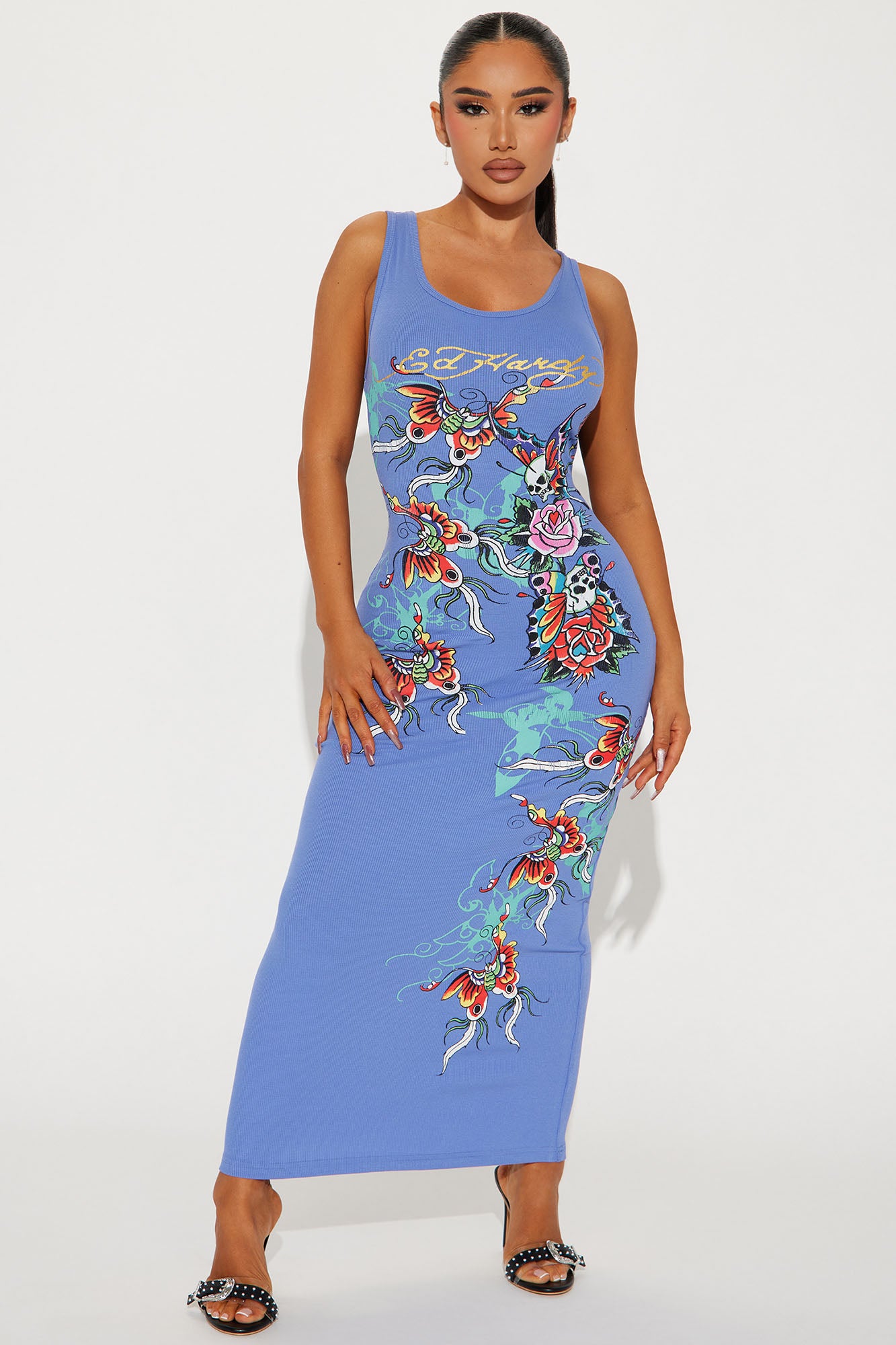 Ed Hardy Butterfly Maxi Dress