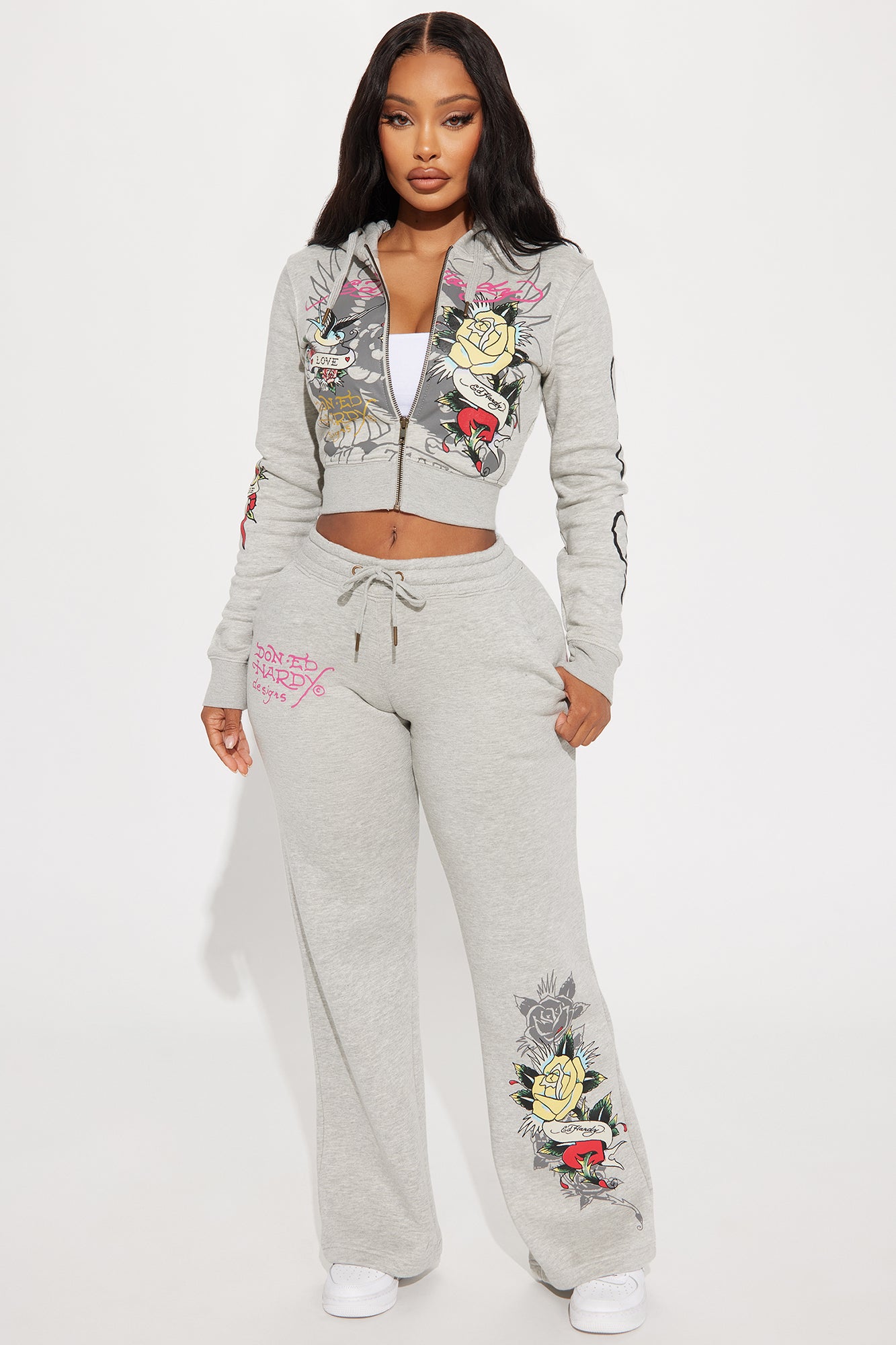 Ed Hardy Rose And Sword Sweatpant