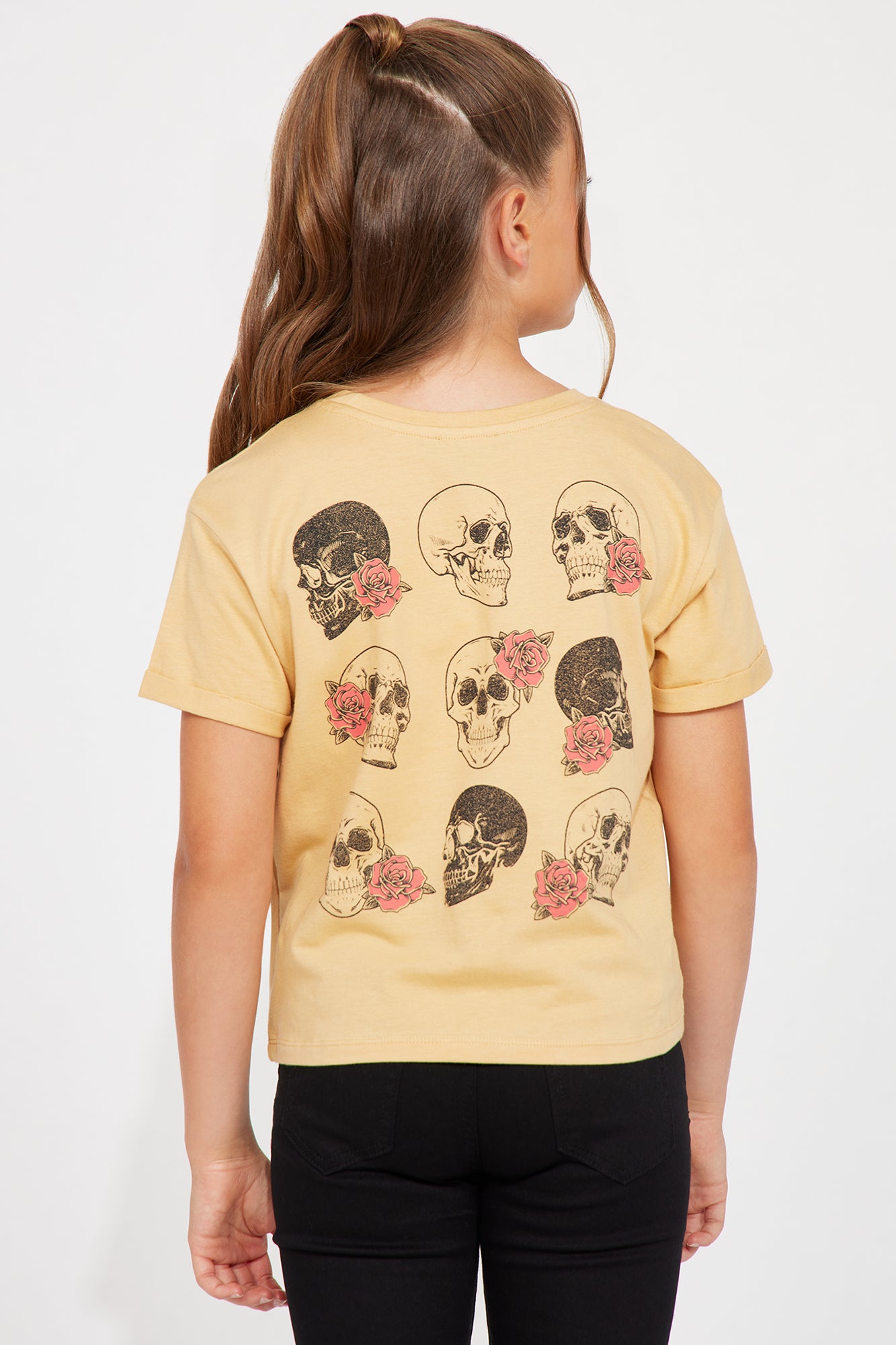 Mini Roses And Skulls Short Sleeve