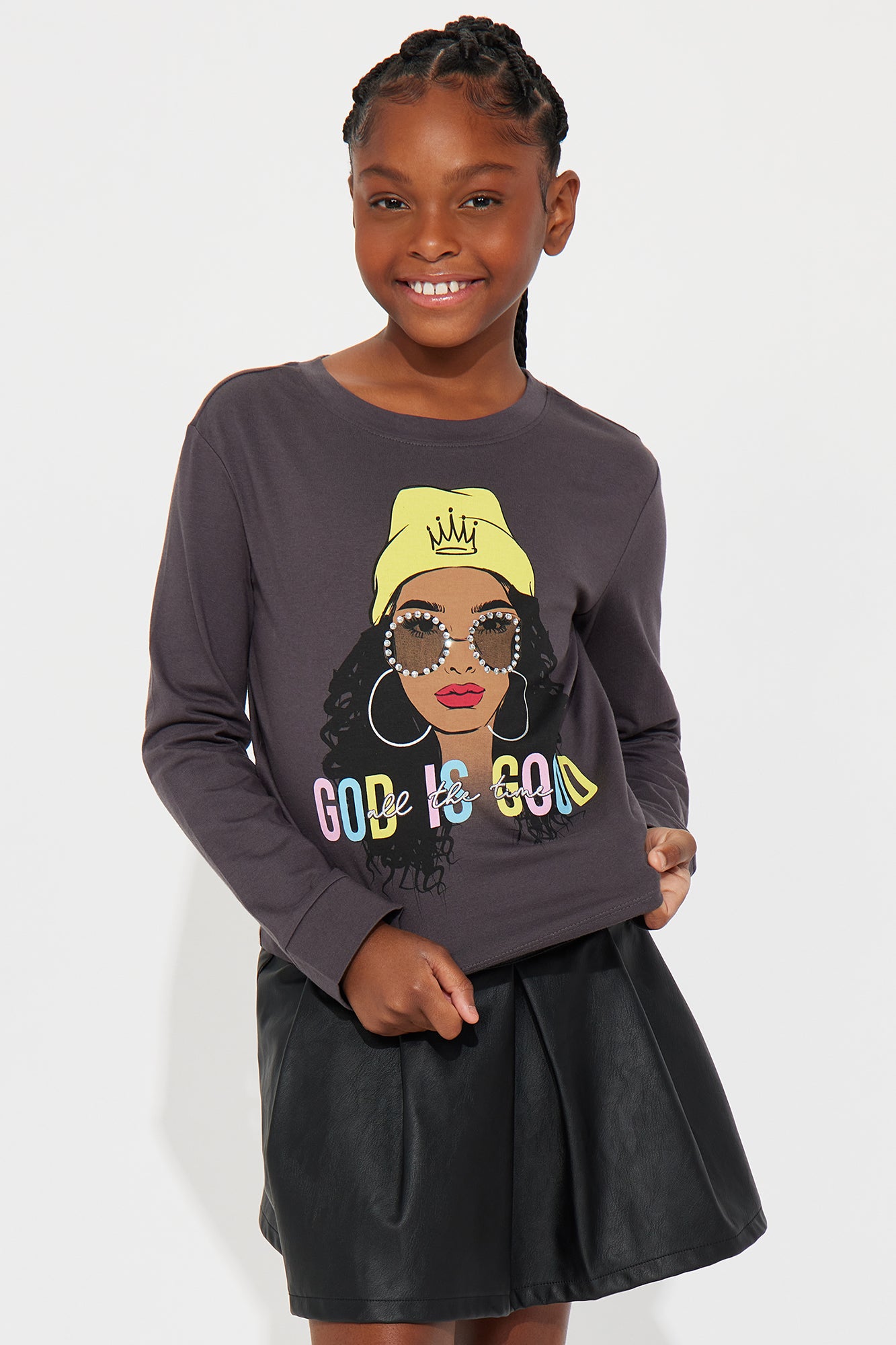 Mini God Is Good Long Sleeve Tee