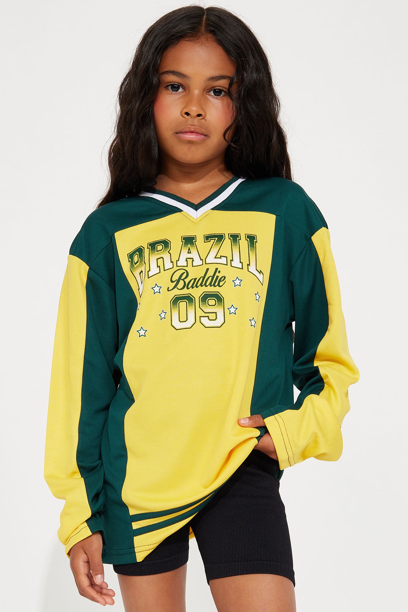 Mini Long Sleeve Brazil Jersey