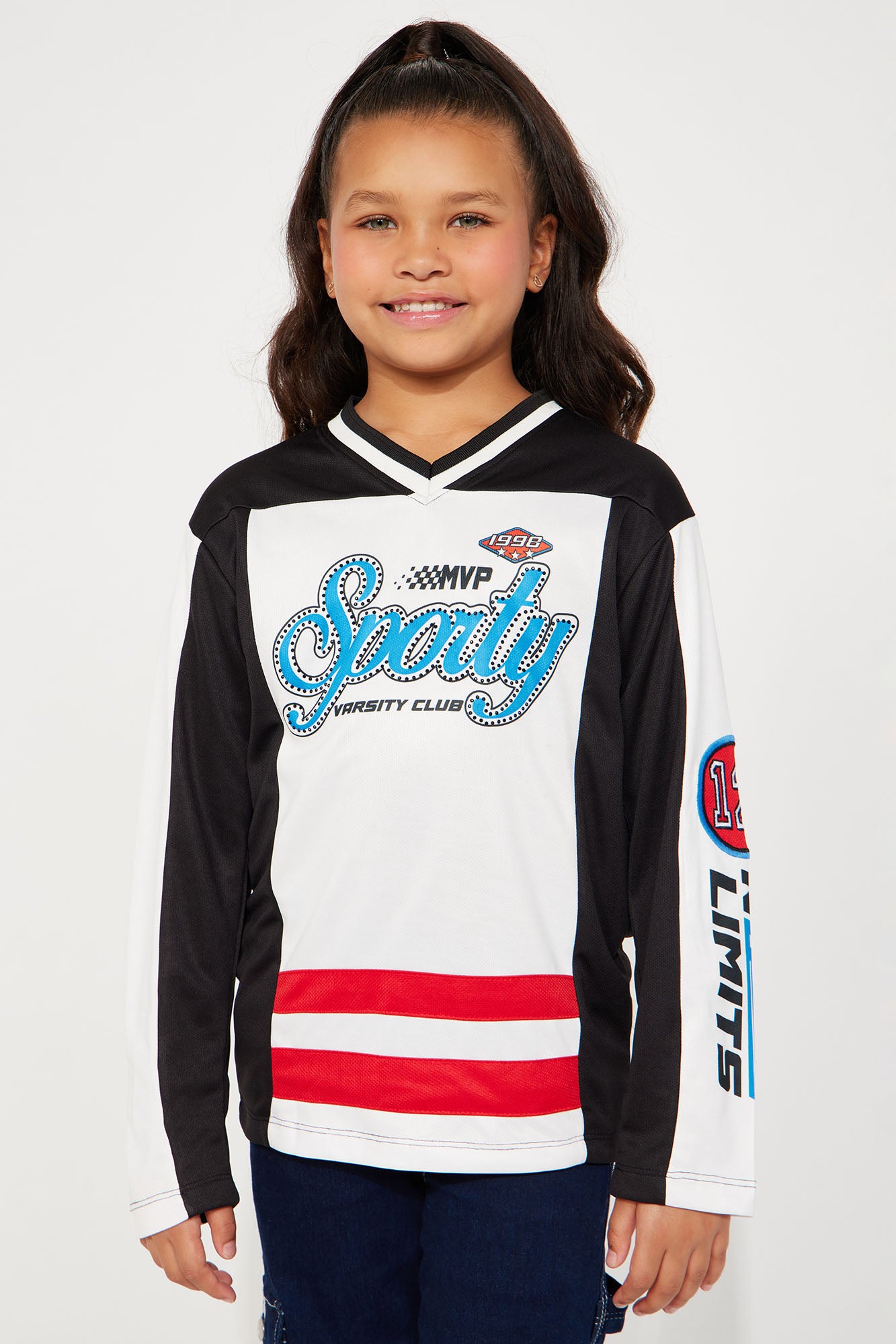 Mini Sporty Rhinestone Jersey