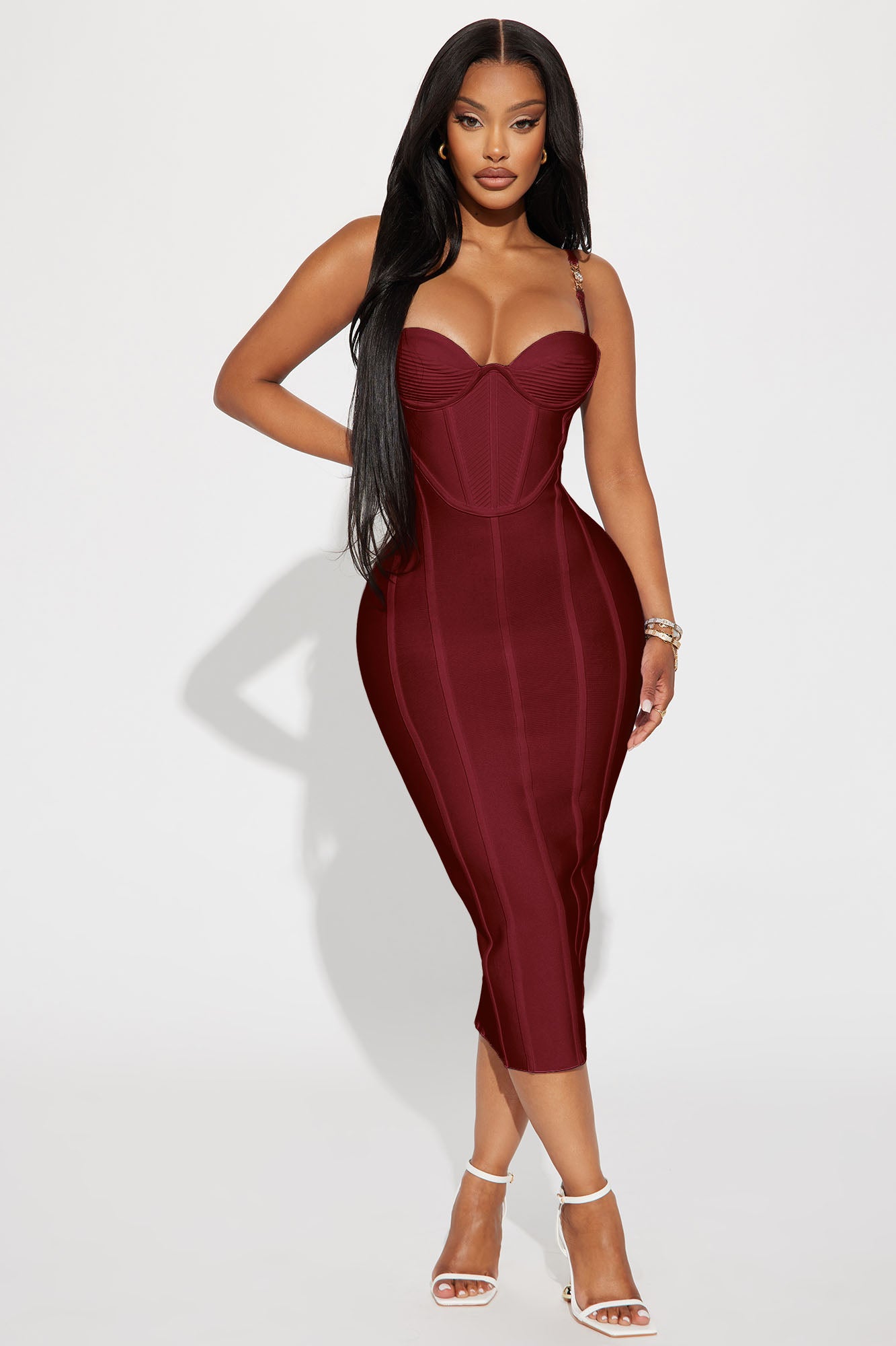 Victoria Bandage Midi Dress