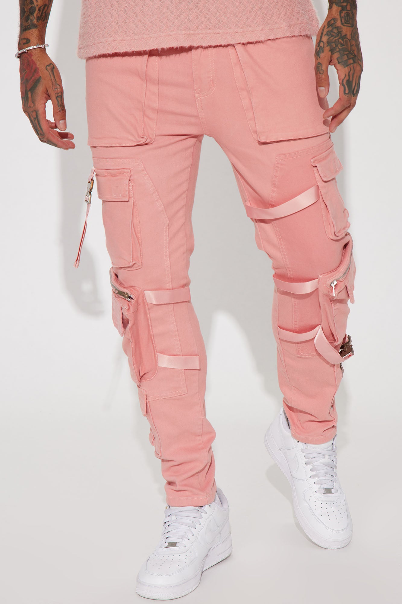 Strap It Up Cargo Straight Jeans