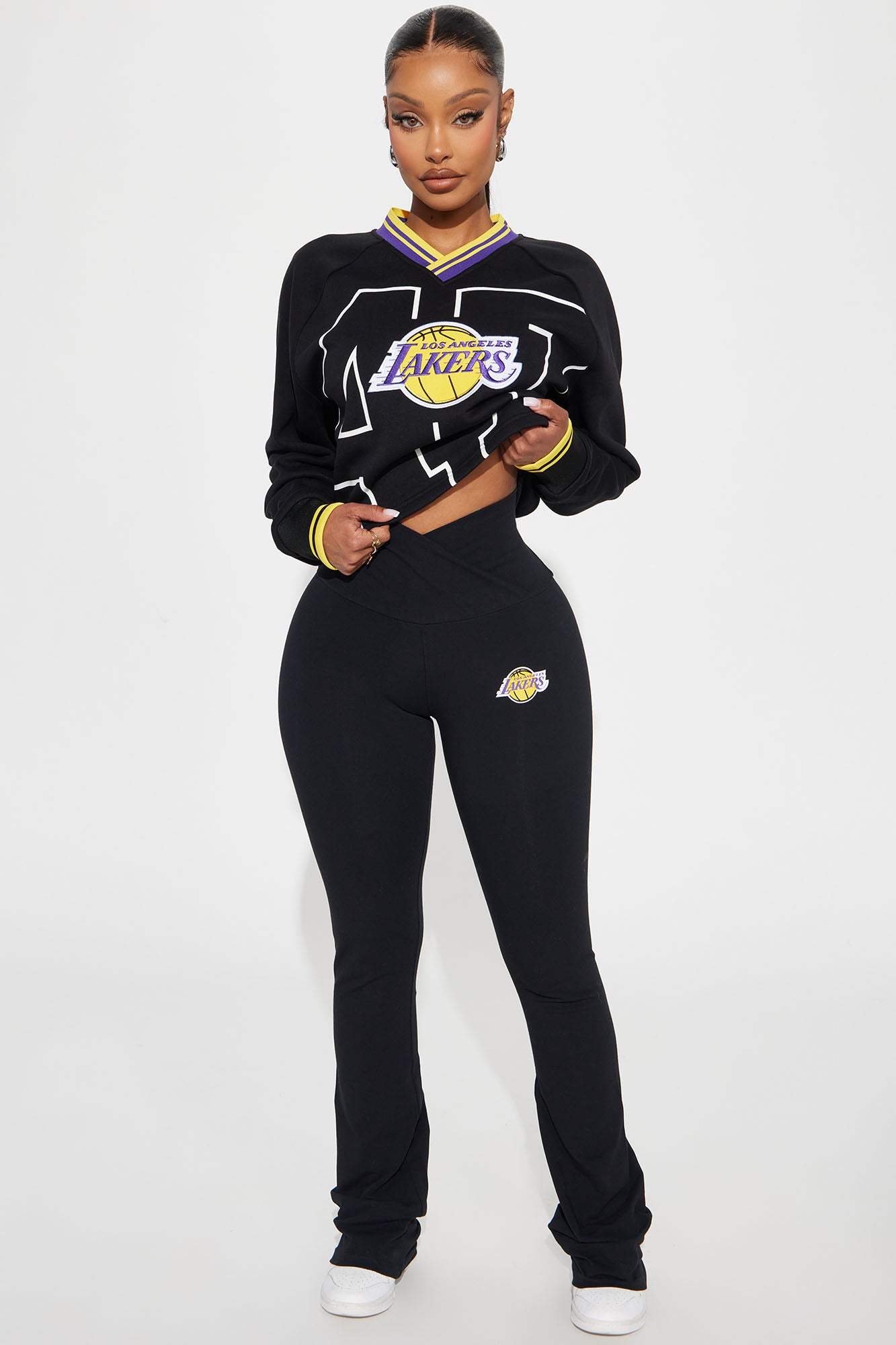 Lakers Courtside Wide Leg Pant