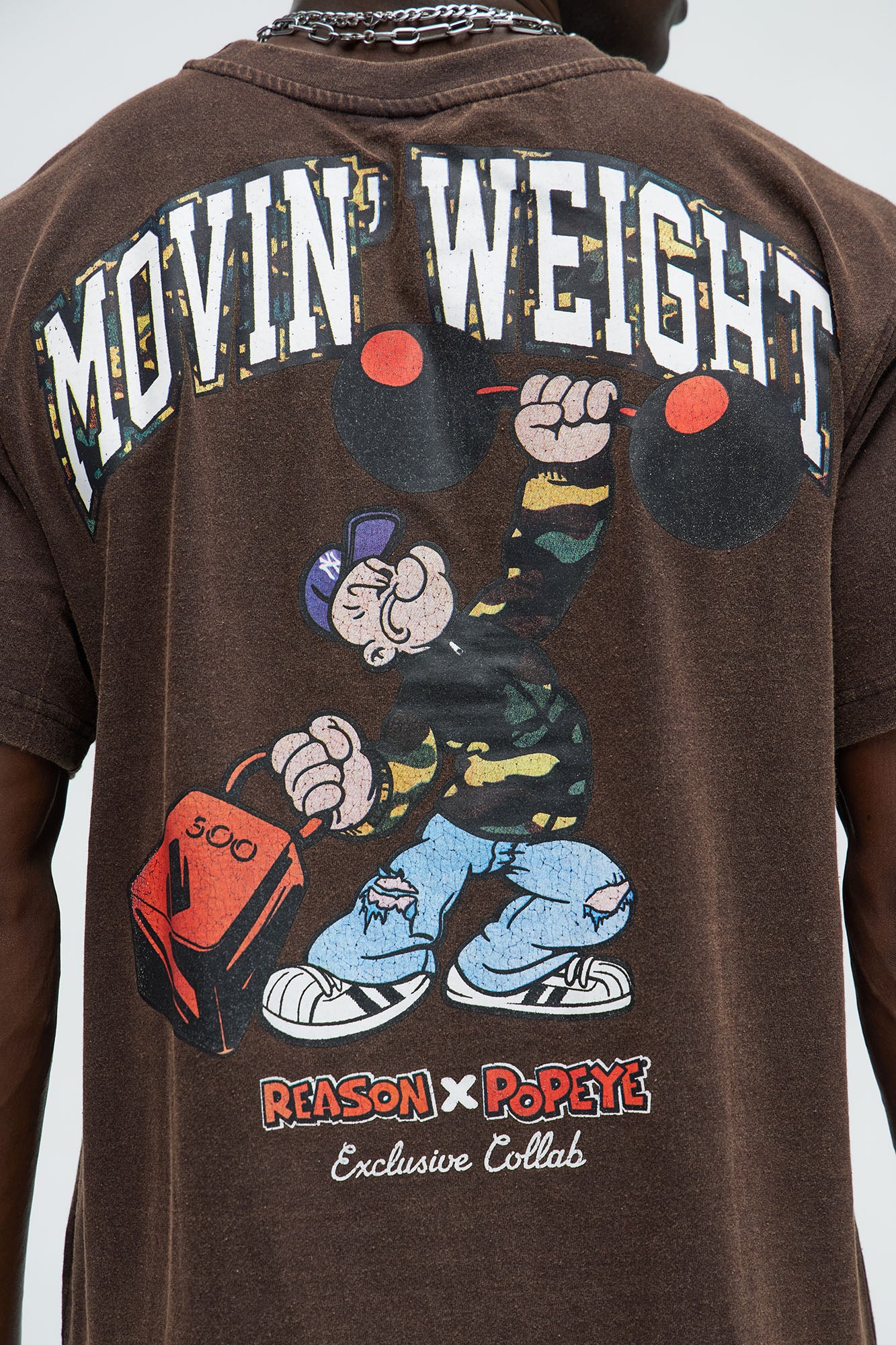 Popeye Movin' Weight Oversized Short Sleeve Tee