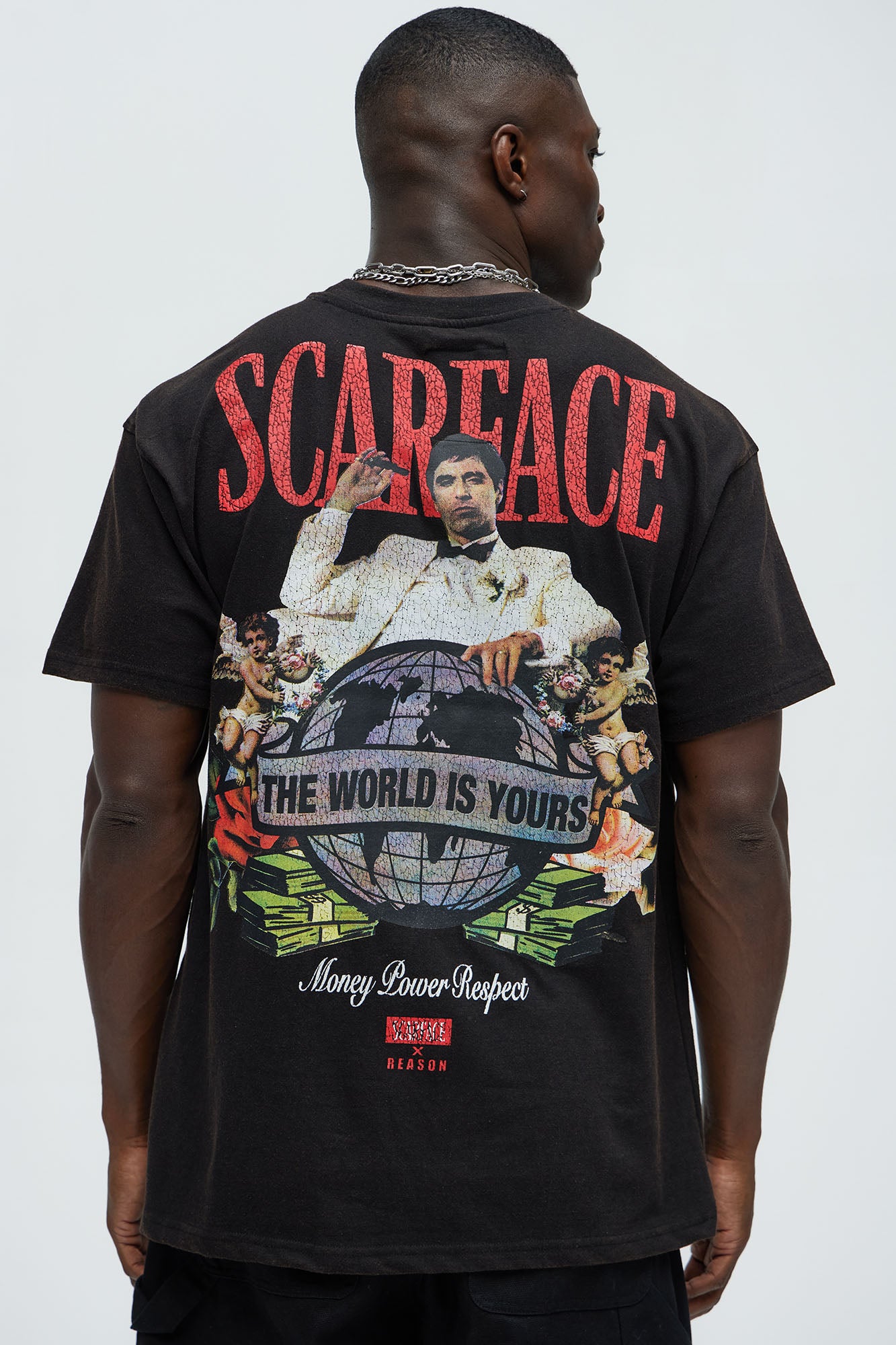 Scarface Hustle Motto Oversized Short Sleeve Tee