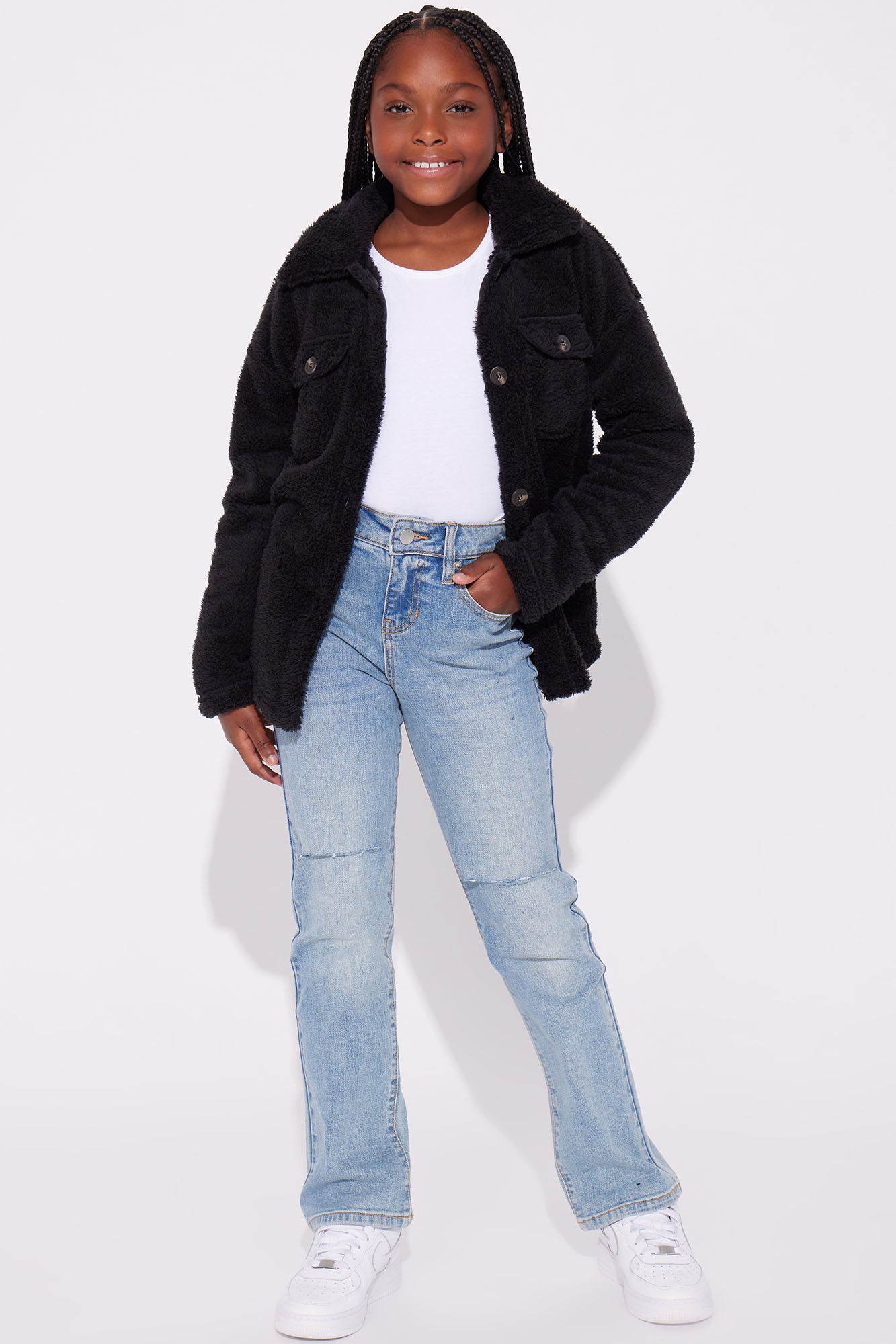 Mini Feels Like Fall II Sherpa Shacket II