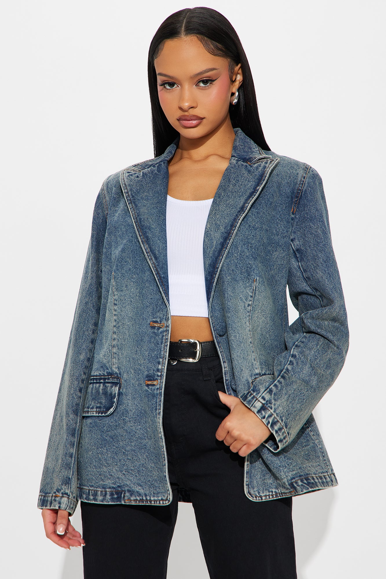 Got Charisma Denim Blazer