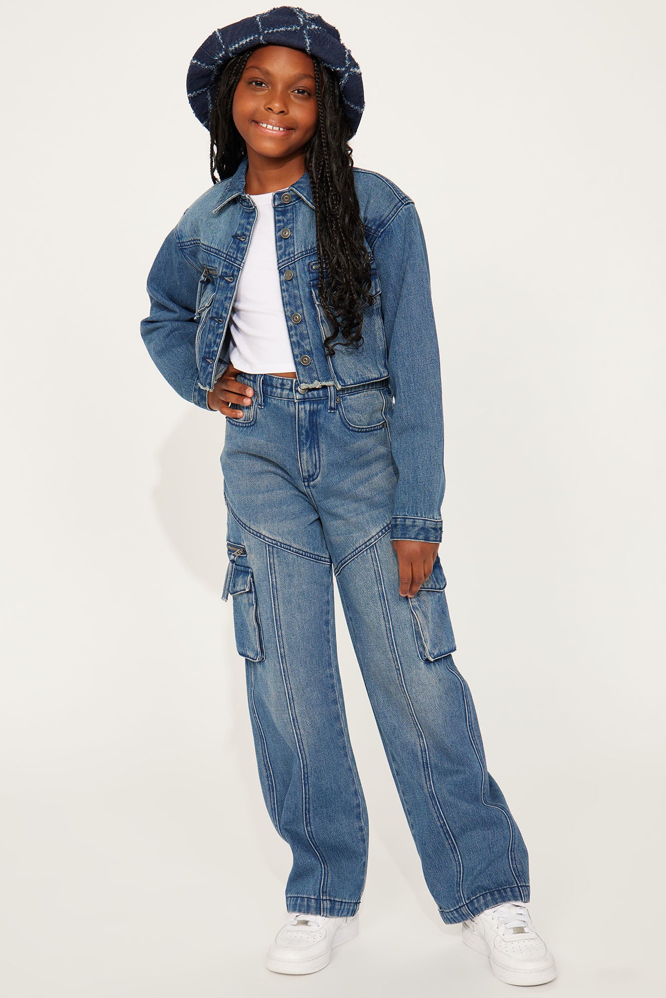 Mini Devil In Disguise Cargo Straight Leg Jeans