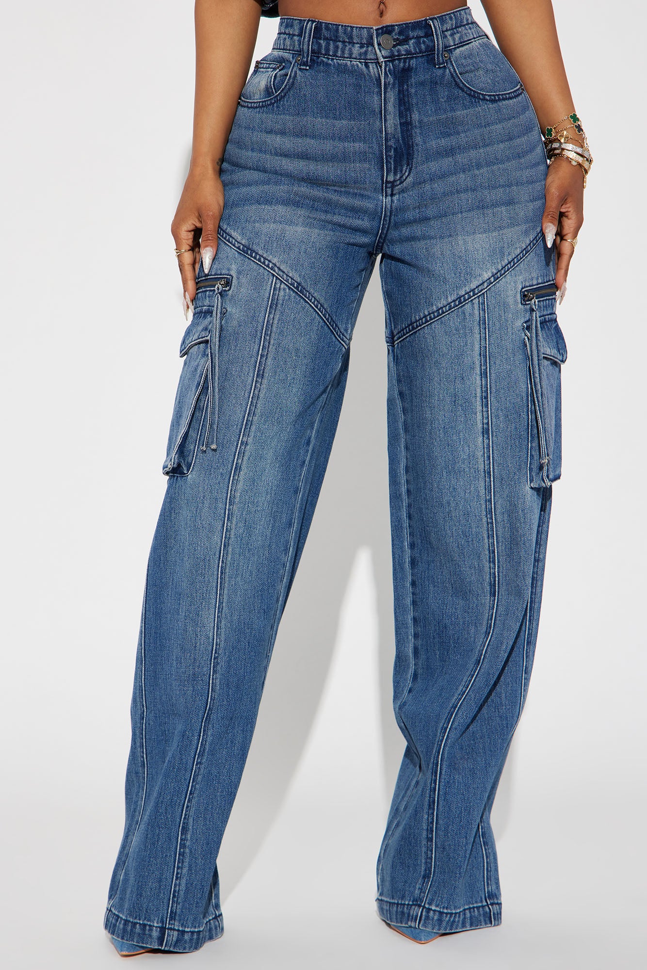 Devil In Disguise Cargo Straight Leg Jeans