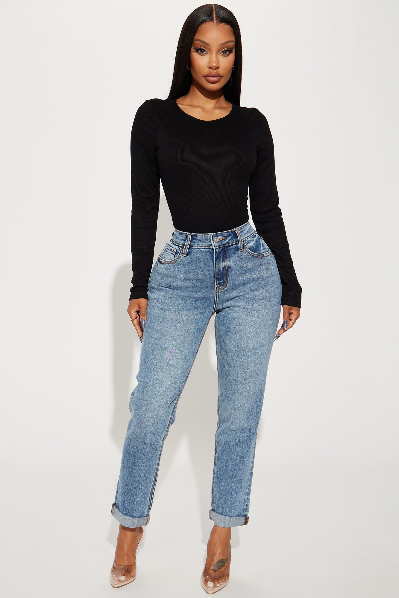 Listen To Me 90's High Rise Mom Jeans