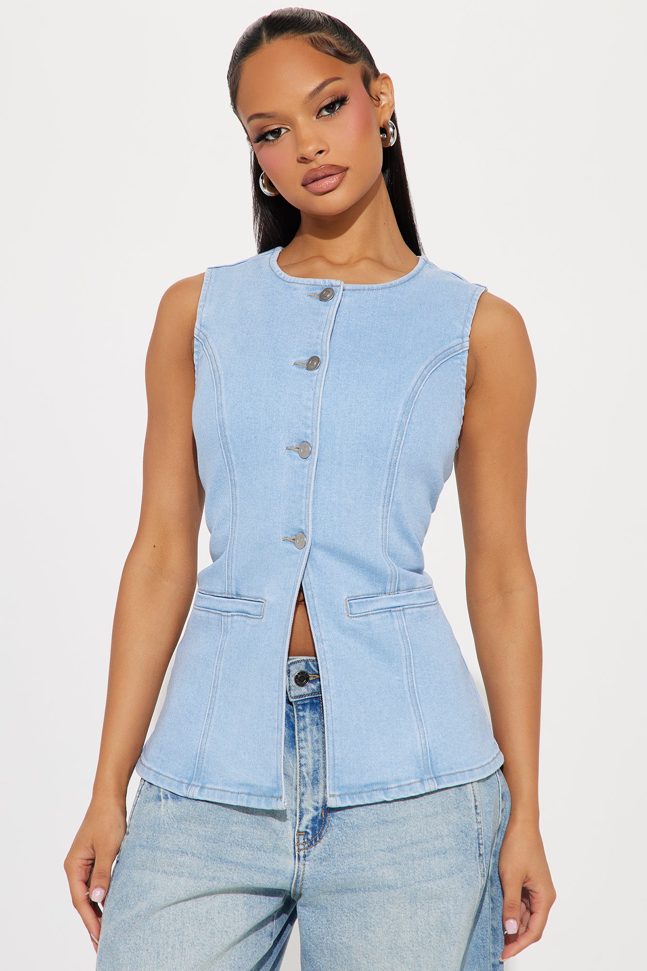 Caught In A Moment Denim Vest