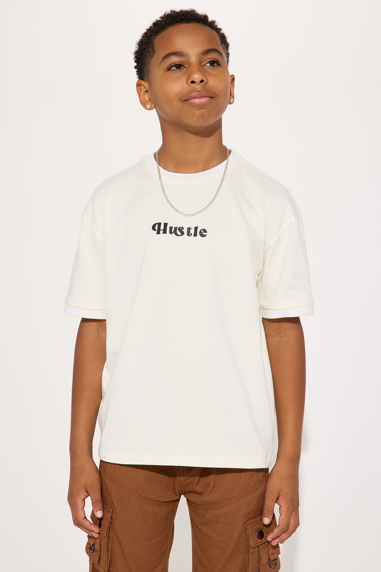 Mini Hustle Script Block Short Sleeve Tee