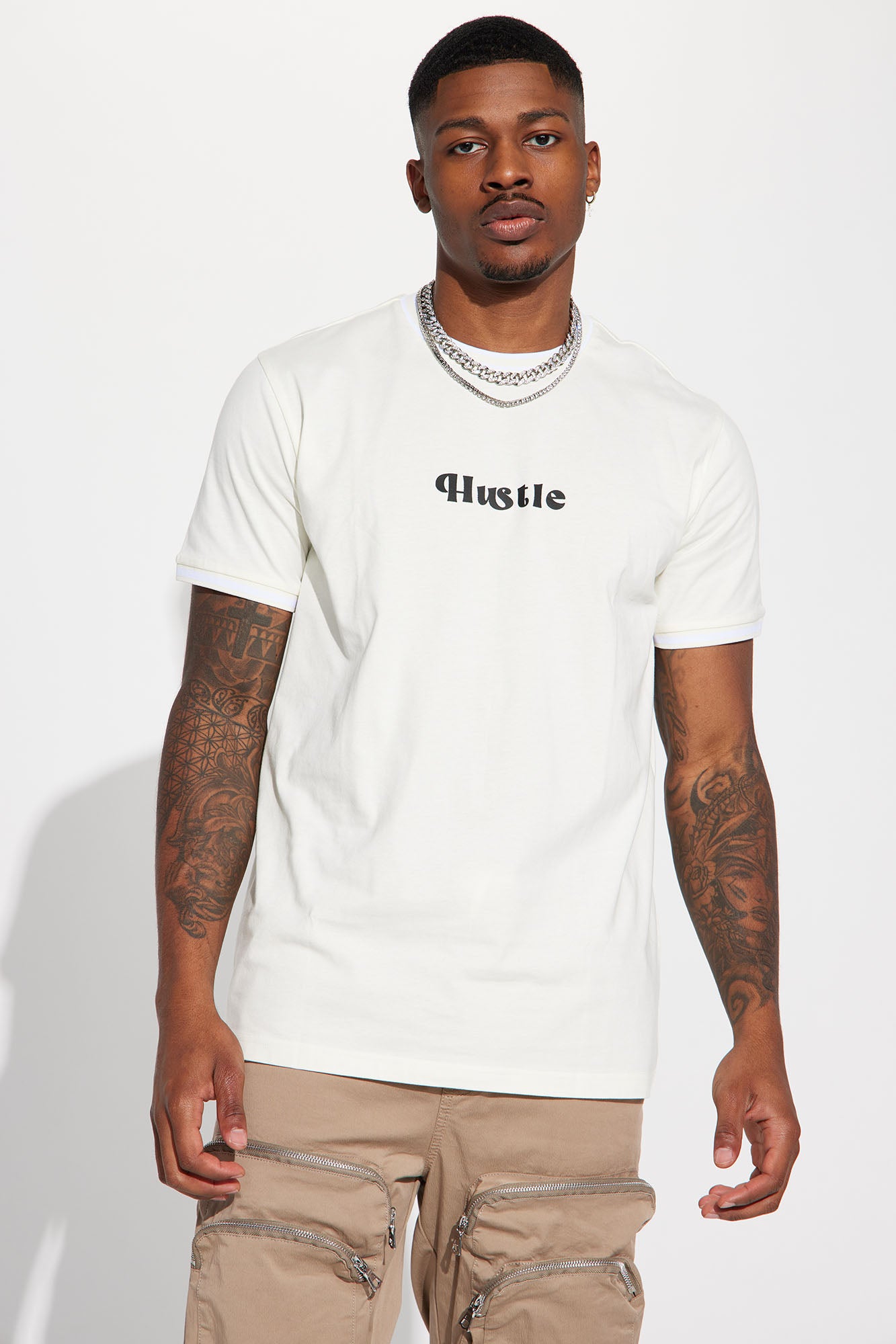 Hustle Script Block Short Sleeve Tee
