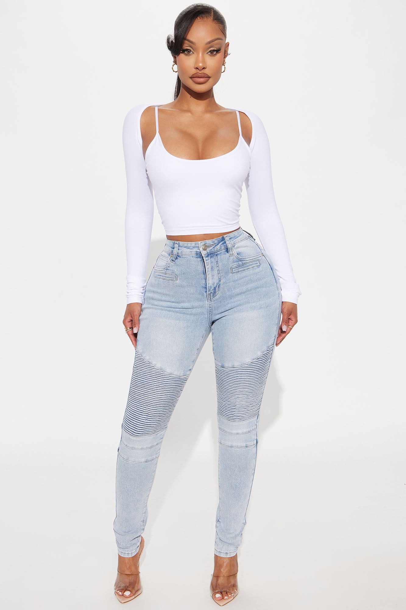 Give Me A Reason Stretch Moto Skinny Jeans