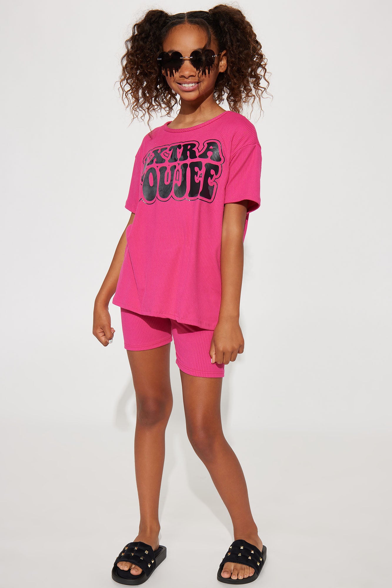Mini Chelsea Extra Boujee Biker Short Set
