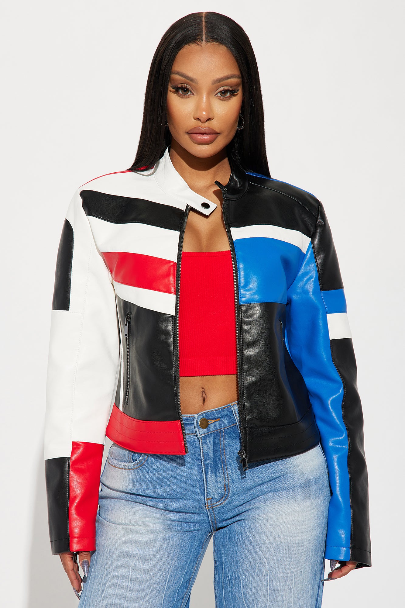 Fast Nights Faux Leather Jacket
