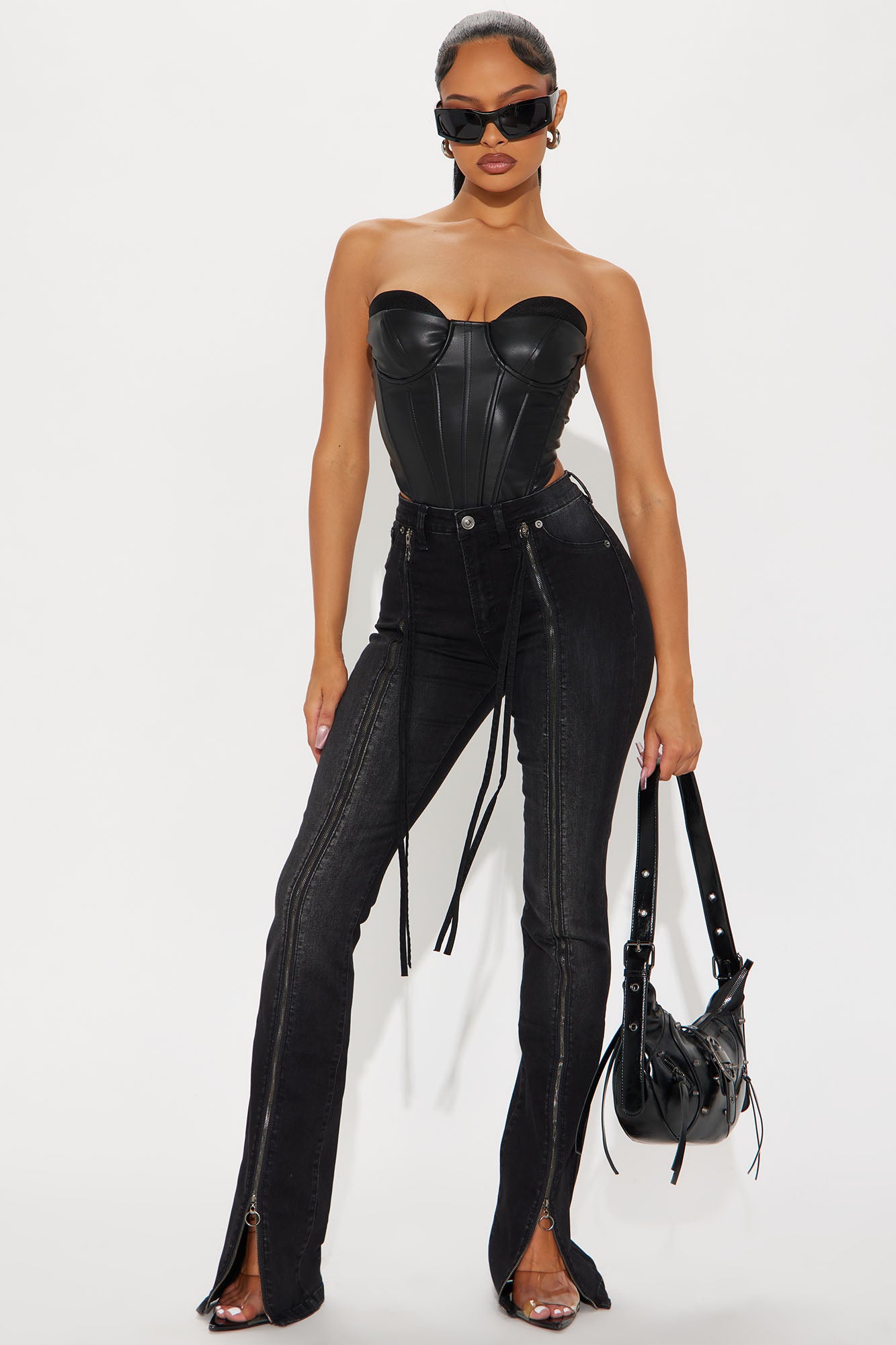Tall Not So Basic Stretch Zipper  Bootcut Jeans