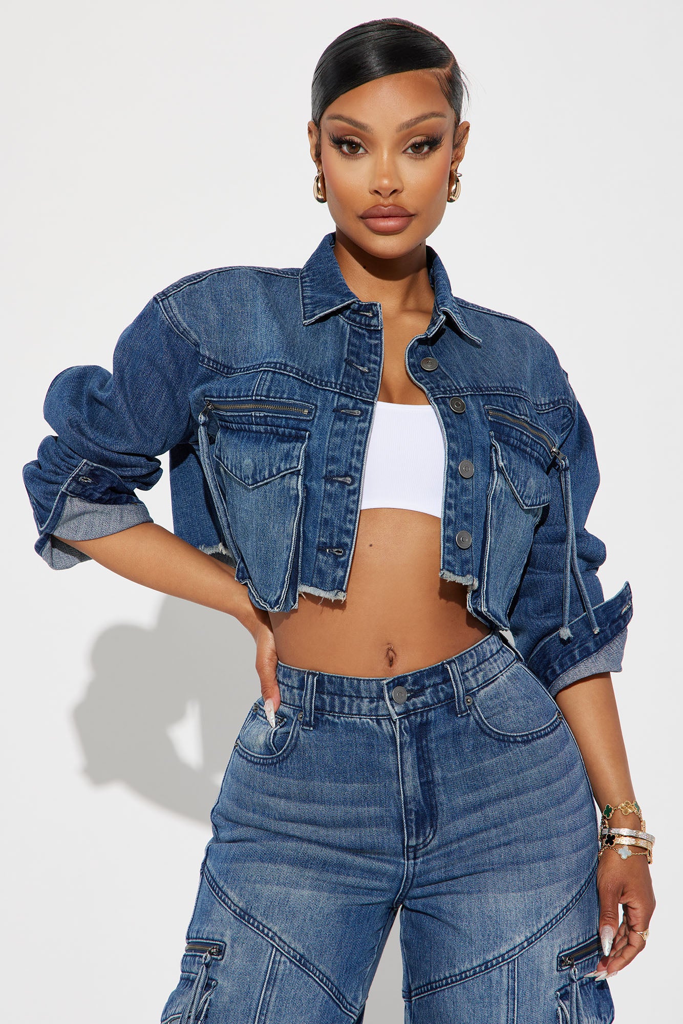 Devil In Disguise Cargo Denim Jacket